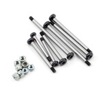 ST Racing Concepts #ST3640S ST Racing Concepts Traxxas Slash Polished Steel Hinge Pin w/Lock Nuts (Silver)