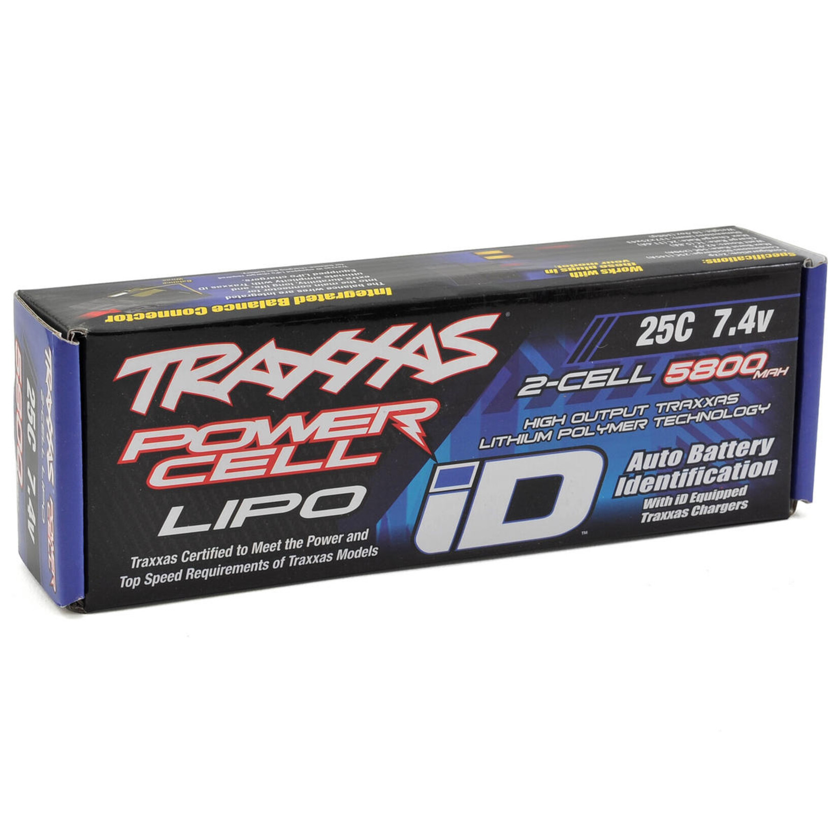 Traxxas Traxxas 2S "Power Cell" 25C LiPo Battery w/iD Traxxas Connector (7.4V/5800mAh) #2843X