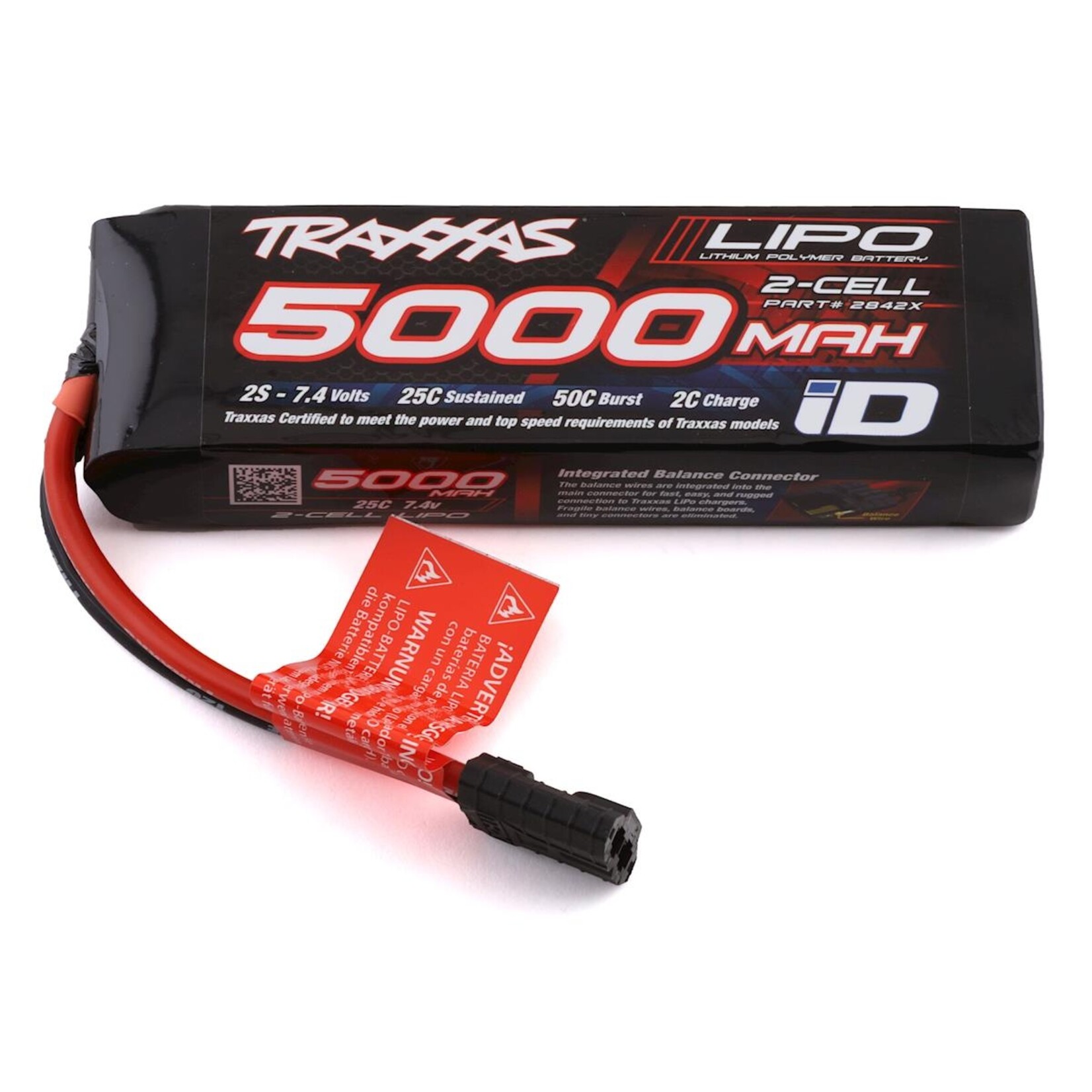 Traxxas #2842X Traxxas 2S "Power Cell" 25C Lipo Battery w/iD Traxxas Connector (7.4V/5000mAh)