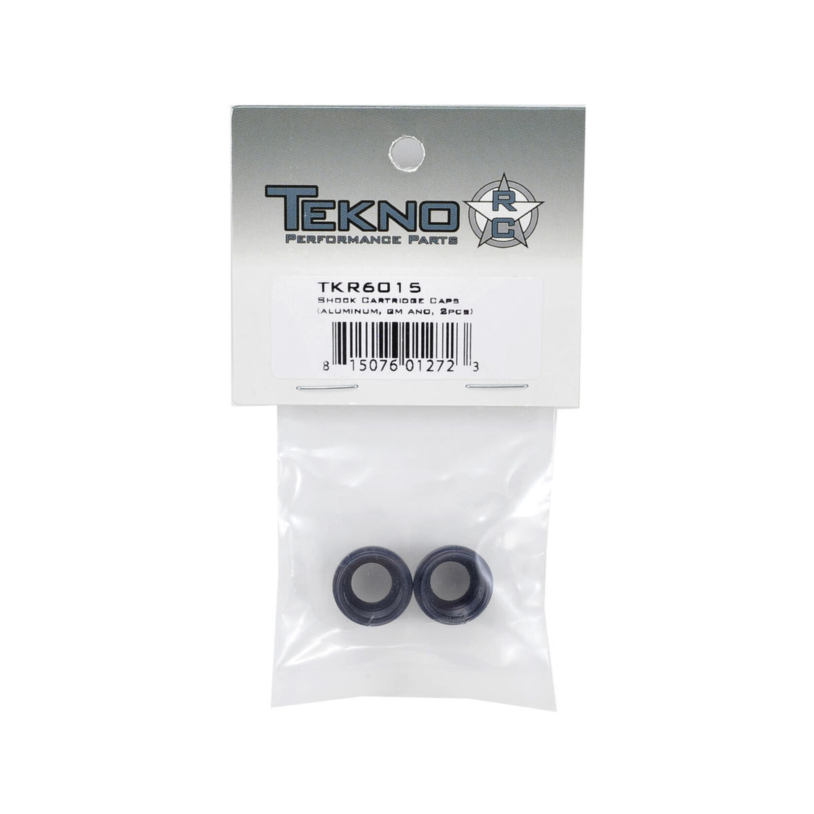 Tekno RC Tekno RC Aluminum Shock Cartridge Cap Set (Gun Metal) (2) #TKR6015
