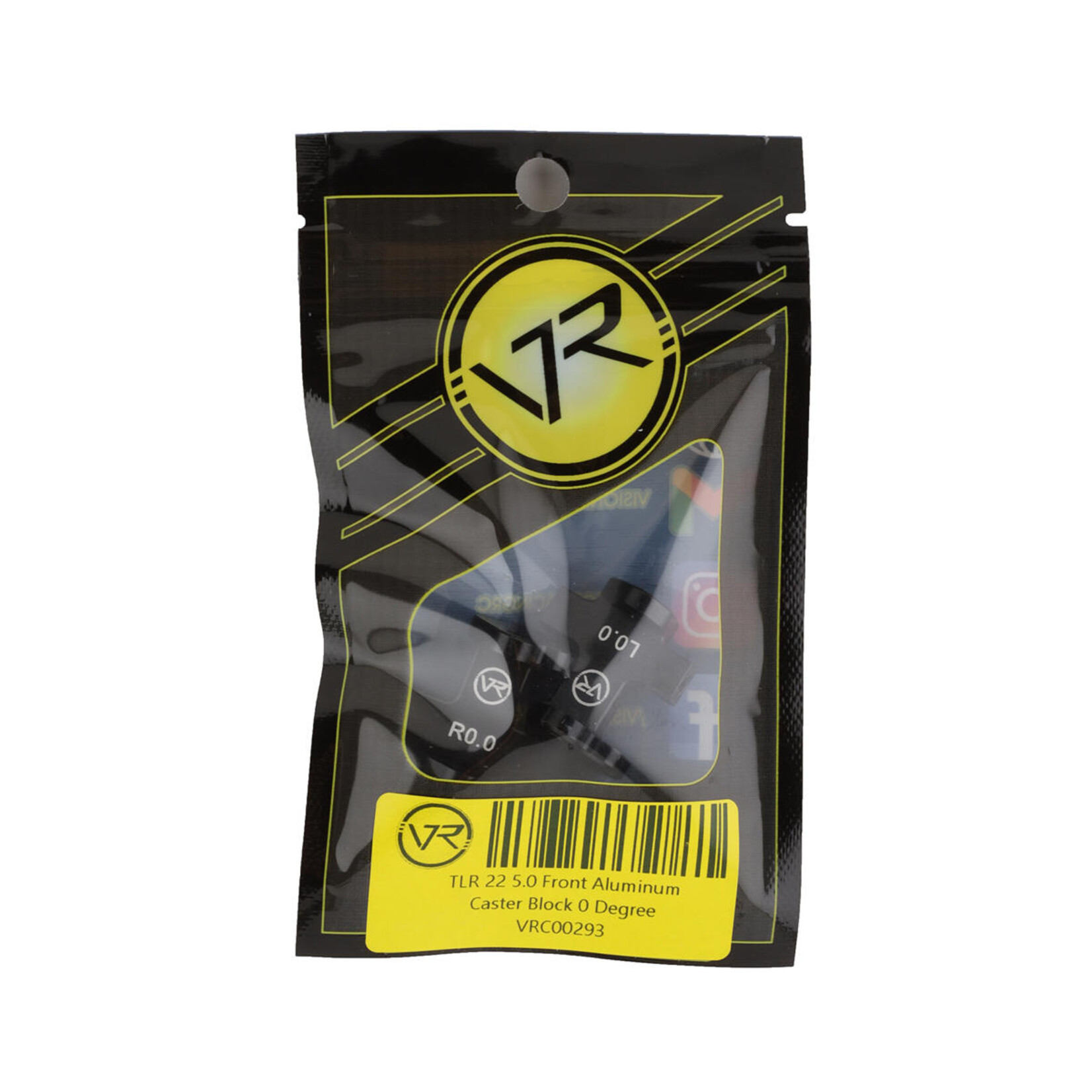 Vision Racing #VRC00293 Vision Racing TLR 22 5.0 Aluminum Front Caster Block (0 Degree)