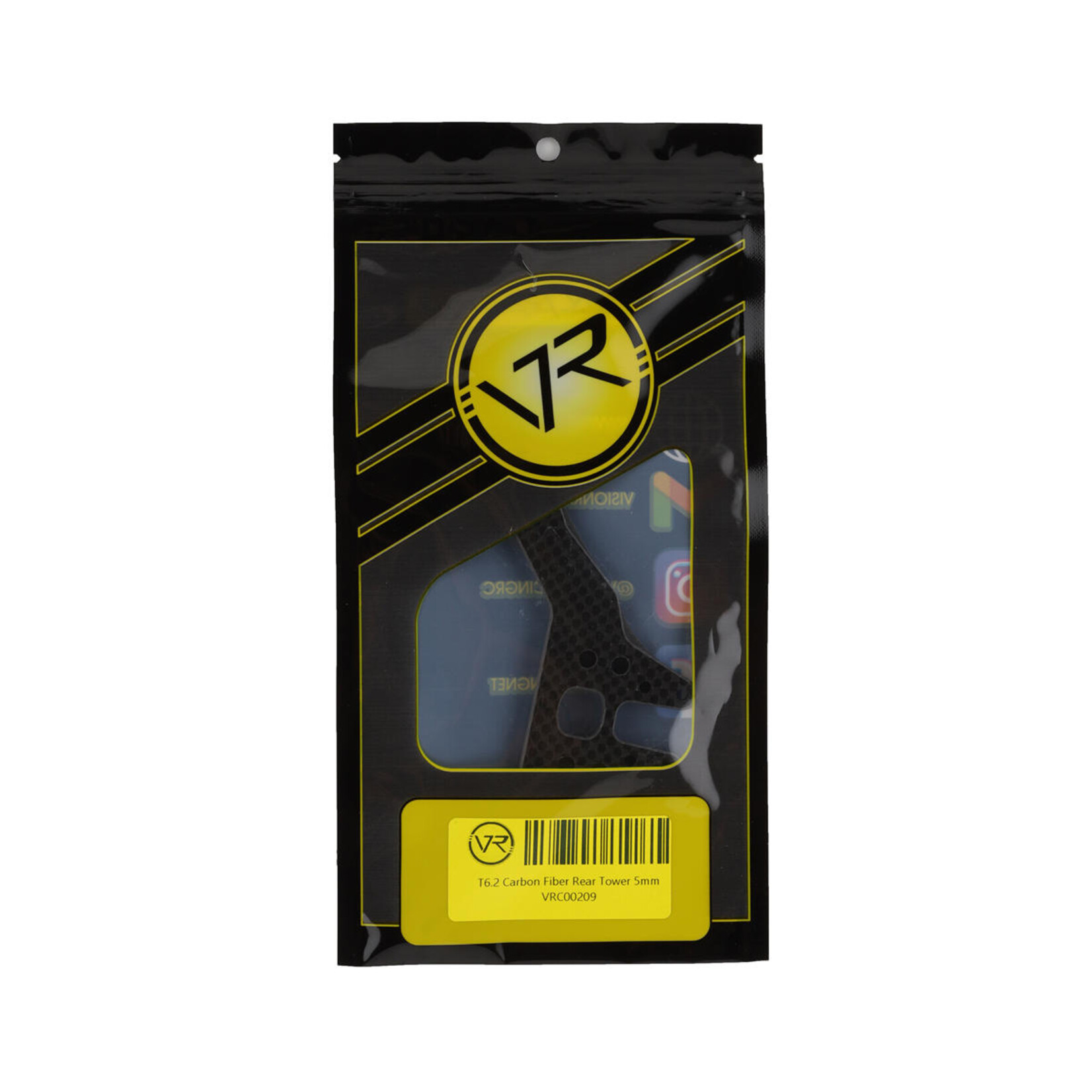 Vision Racing #00209 Vision Racing T6.2 Rear Carbon Fiber Tower (5mm)