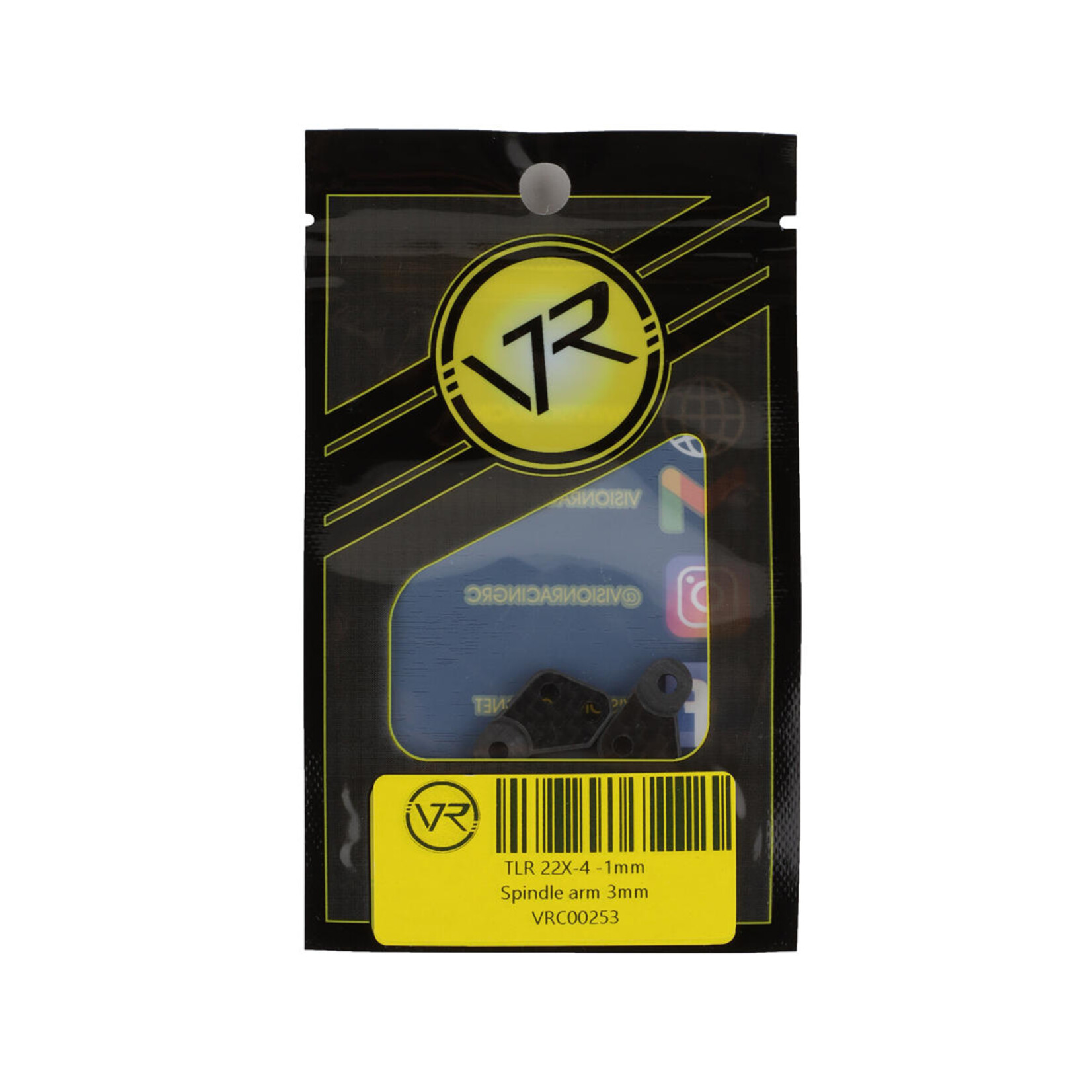 Vision Racing #00253 Vision Racing TLR 22X-4 -1mm Spindle Arm 3mm