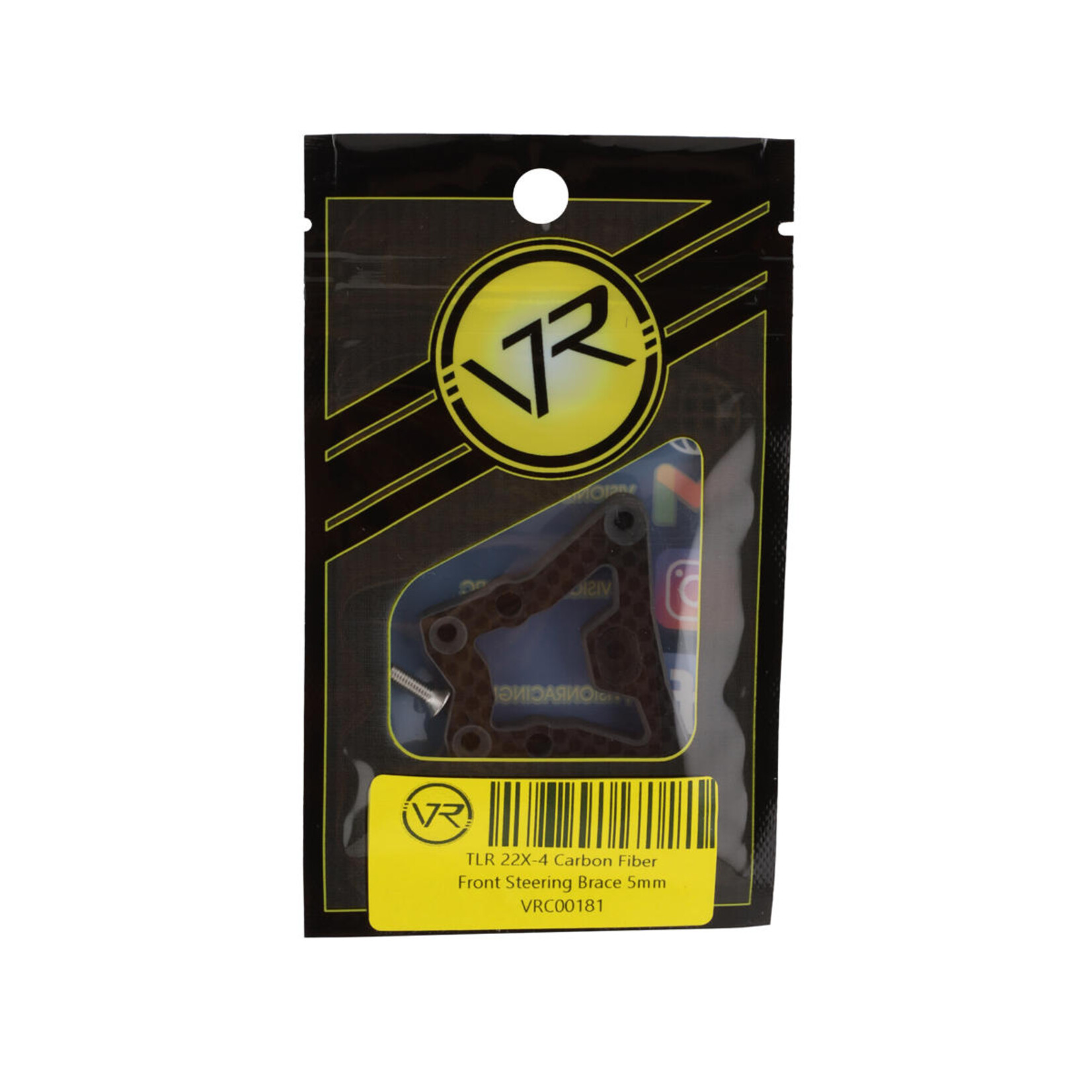 Vision Racing #00181 Vision Racing TLR 22X-4 Carbon Fiber Steering Brace (5mm)