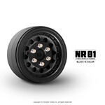 Gmade Gmade NR01 1.9" Beadlock Rock Crawler Wheels (Black) (2) #GM70224