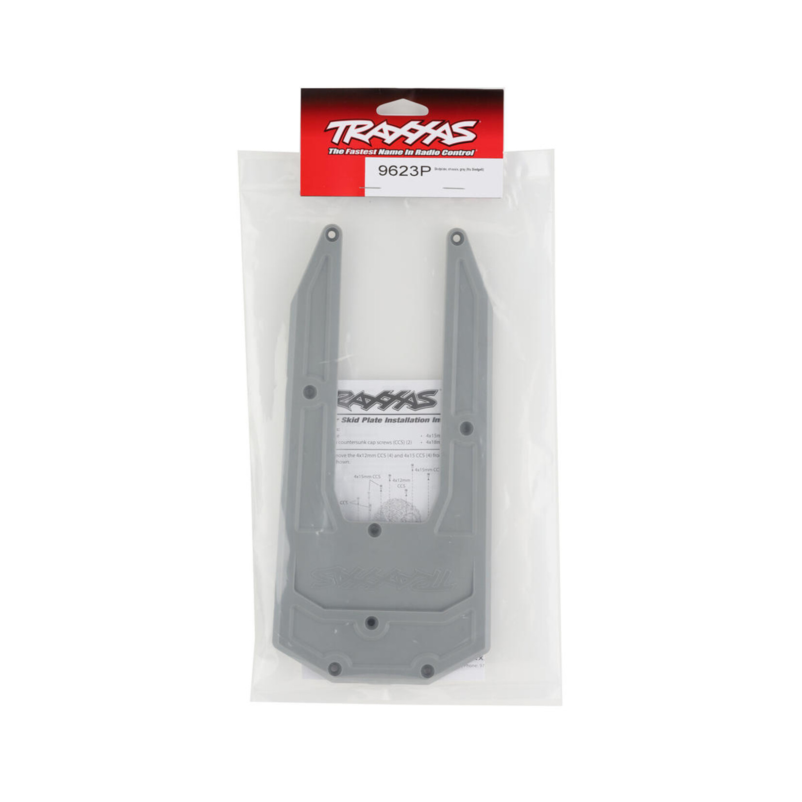 Traxxas Traxxas Sledge Chassis Skidplate (Grey) #9623P