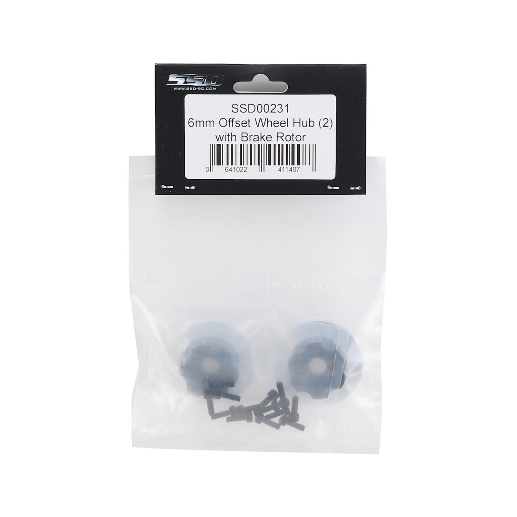 SSD RC #SSD00231SSD RC +6mm Offset Wheel Hub w/Brake Rotor