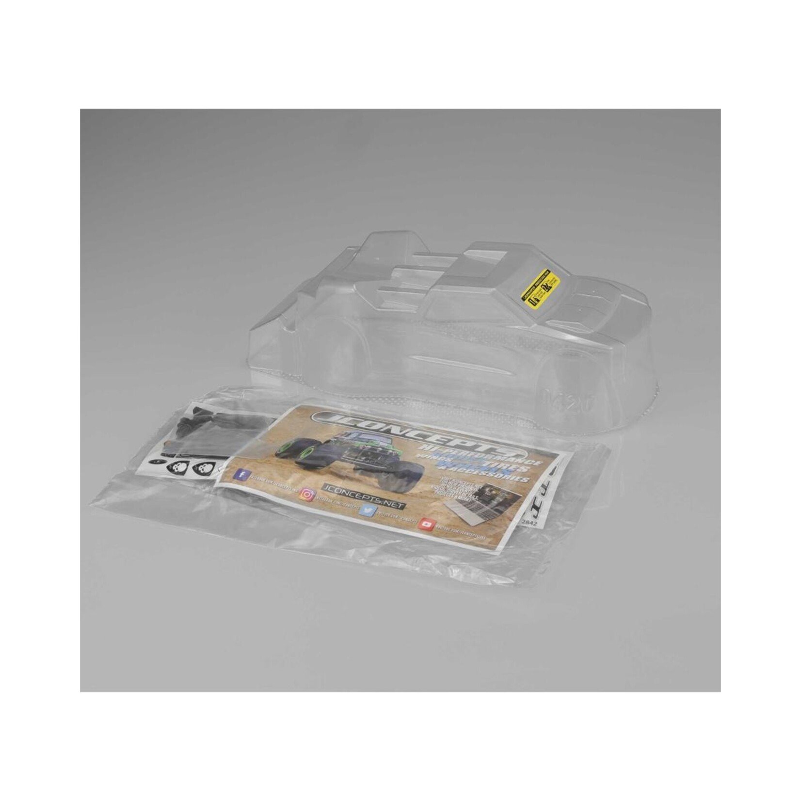 JConcepts #0420 JConcepts Mini-T 2.0 "Finnisher" Body w/Rear Spoiler (Clear)