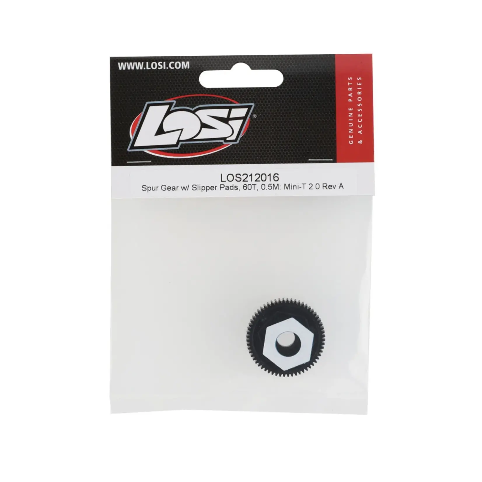 Losi #LOS212016 Losi Mini-T 2.0 Spur Gear w/Slipper Pads (60T)