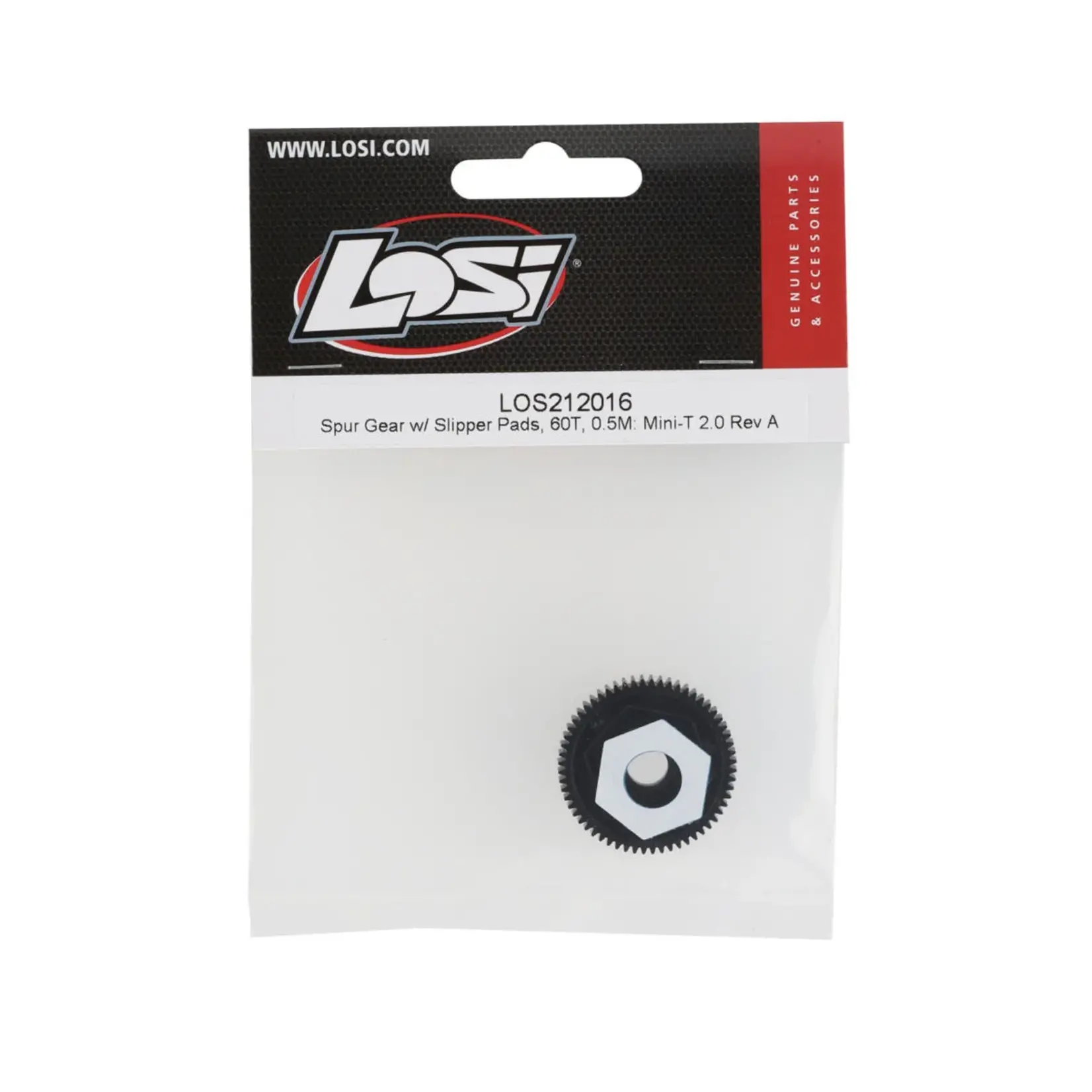 Losi Losi Mini-T 2.0 Spur Gear w/Slipper Pads (60T) LOS212016