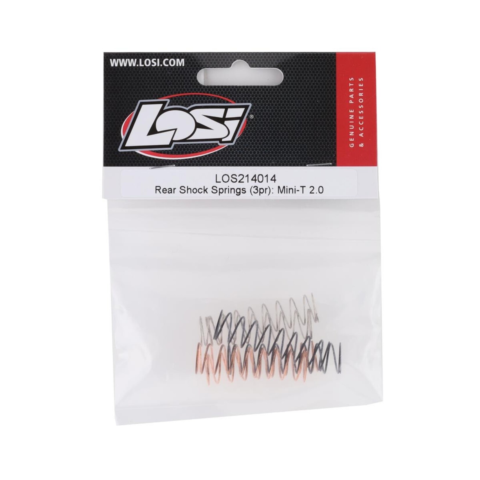 Losi #LOS214014 Losi Mini-T 2.0 Rear Shock Springs (3)