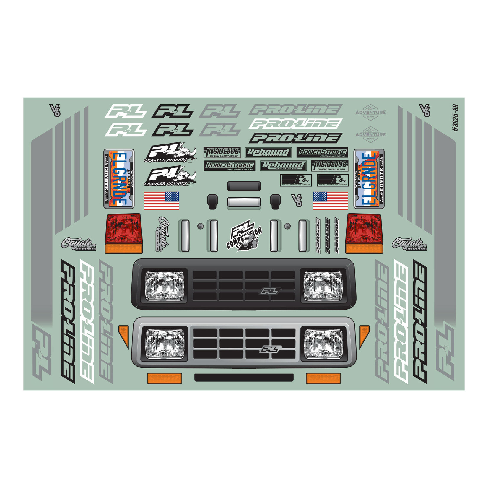 Pro-Line #362500 Pro-Line 1/10 Coyote Grande 12.3" Rock Crawler Body (Clear)