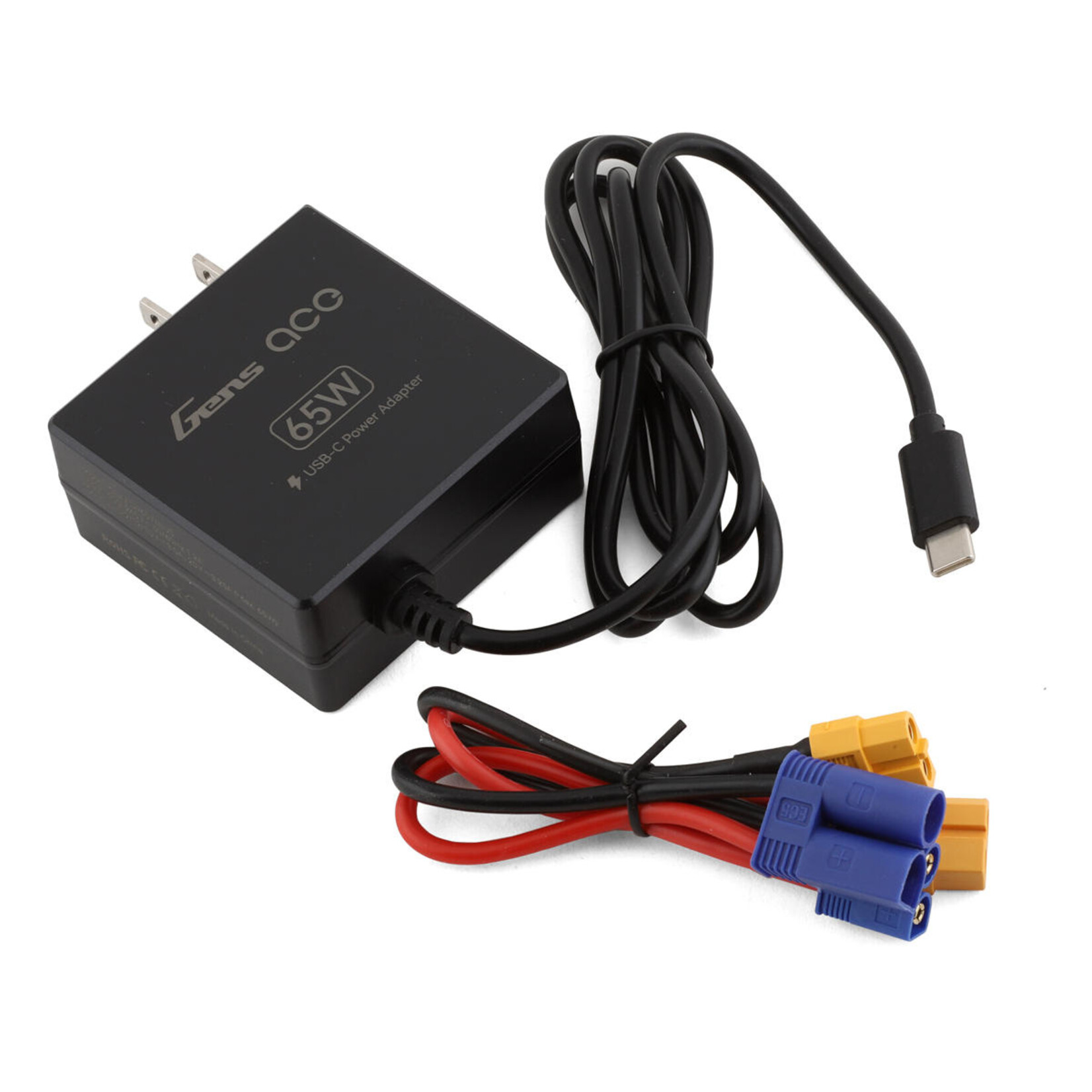 Gens Ace #GEA60WC1 Gens Ace Imars Mini 2-4S G-Tech DC Charger (5A/60W) w/65W USB-C PD Power Supply