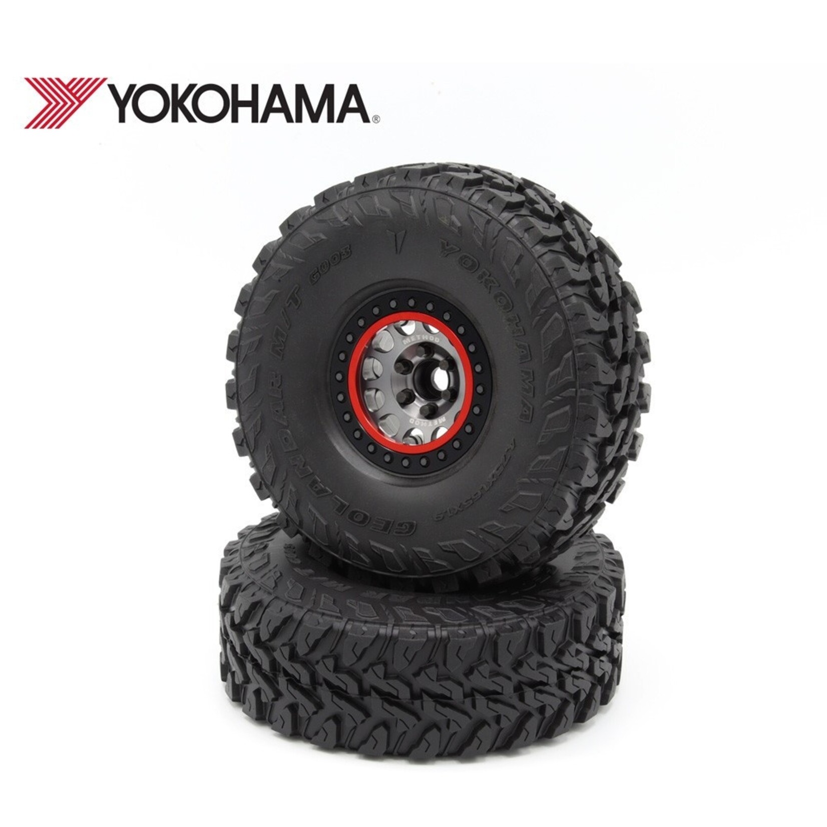 Vanquish Products #VPS10105 Vanquish Products Yokohama Geolander M/T 1.9" Rock Crawler Tires (2) (Red)