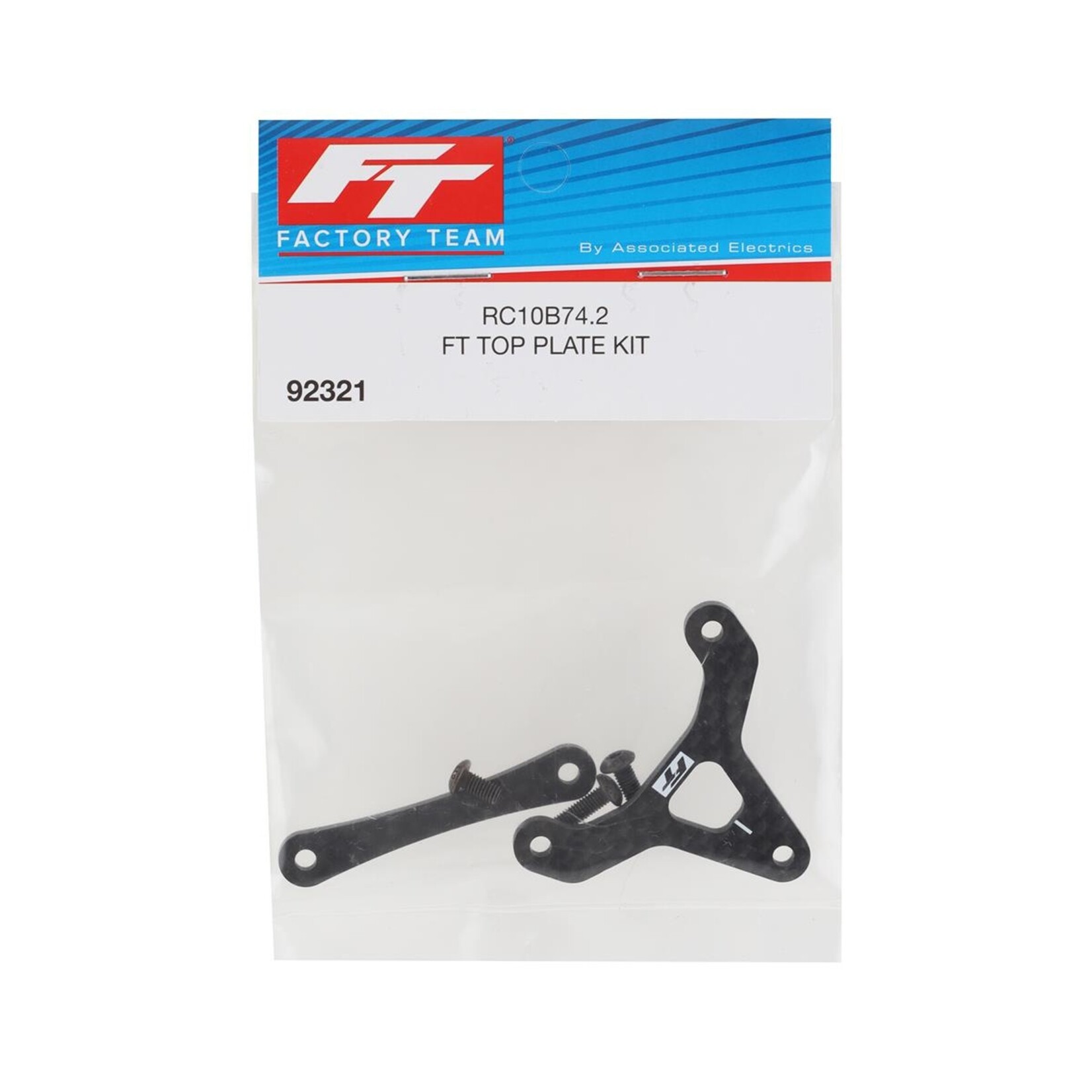 Factory Team #92321 Team Associated RC10B74.2 Factory Team Carbon Top Plate Kit