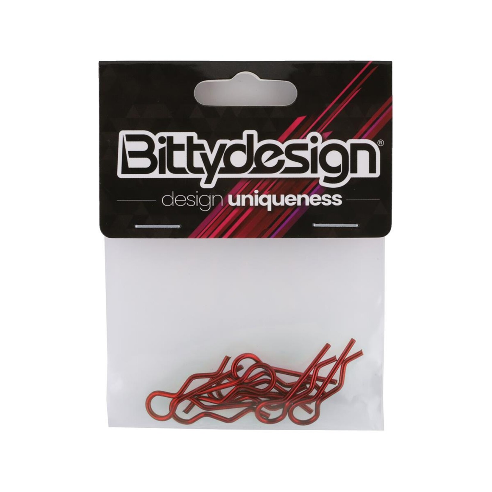 Bittydesign Bittydesign 1/8 Body Clips (Red) #BDBC-88R