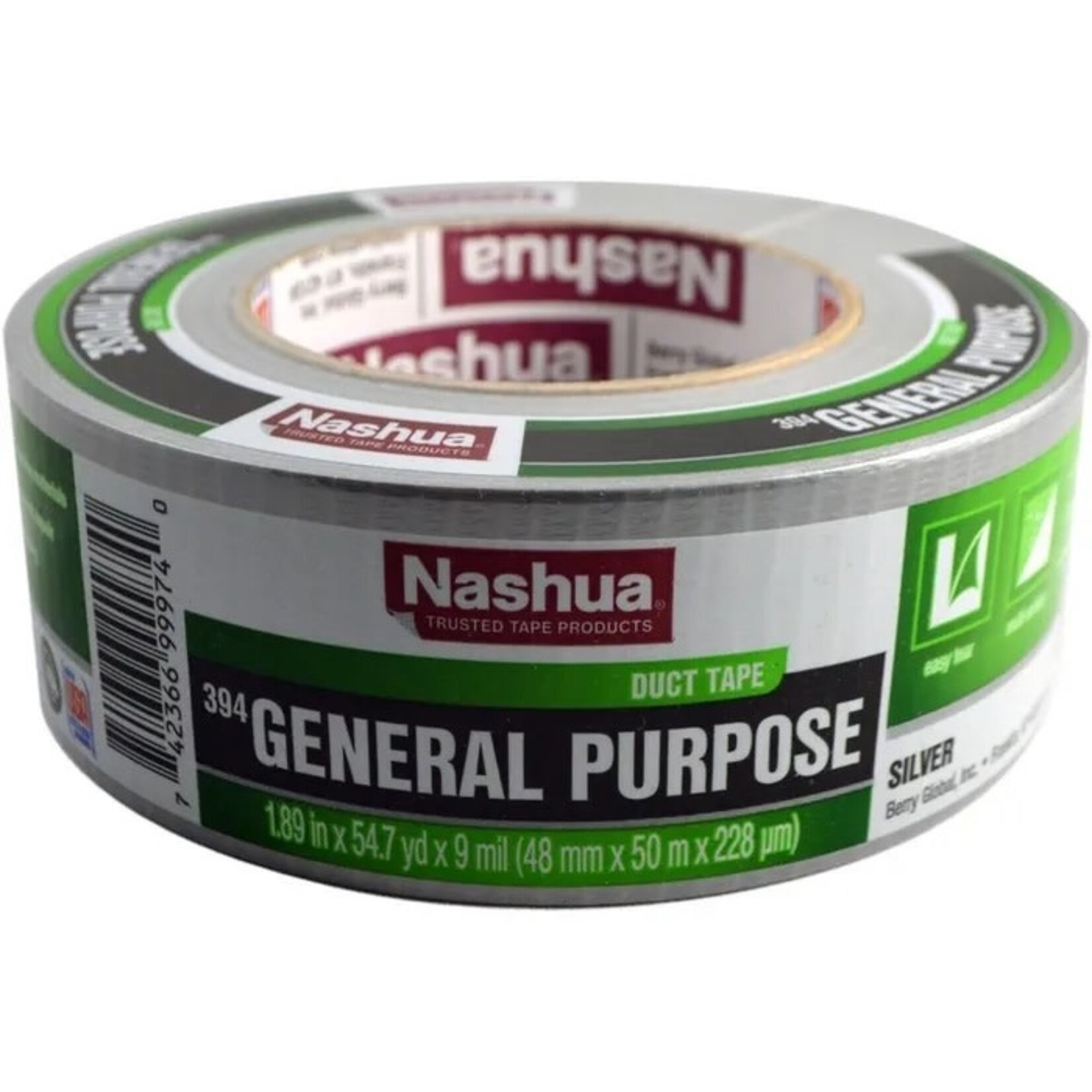 Nashua Nashua 1.89 in. x 55 yd. 394 General Purpose Duct Tape (Silver) #394