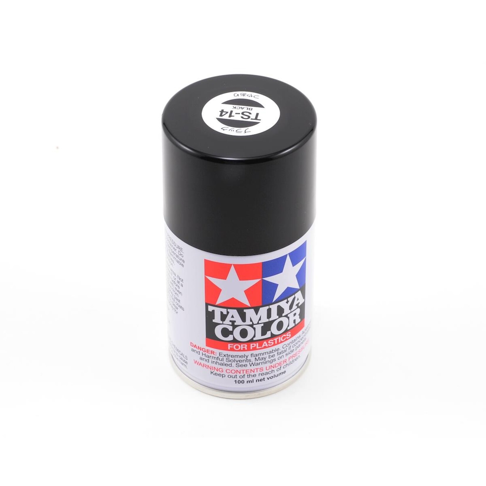 Tamiya #85014 Tamiya TS-14 Black Lacquer Spray Paint (100ml)