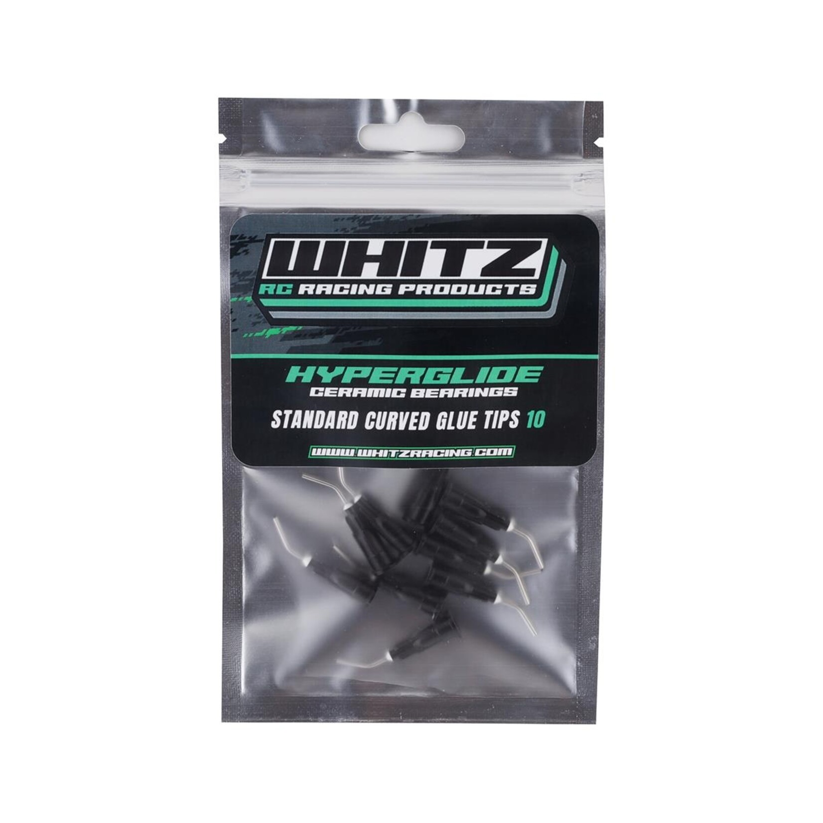 Whitz Racing Products #SGT-BLK Whitz Racing Products Standard Curved Glue Tips (10)
