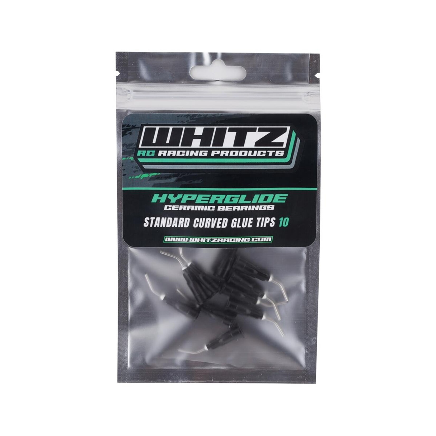 Whitz Racing Products Whitz Racing Products Standard Curved Glue Tips (10) #SGT-BLK