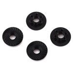 Factory Team Team Associated Factory Team 4mm Low Profile Serrated Wheel Nuts (Black) (4) #92254
