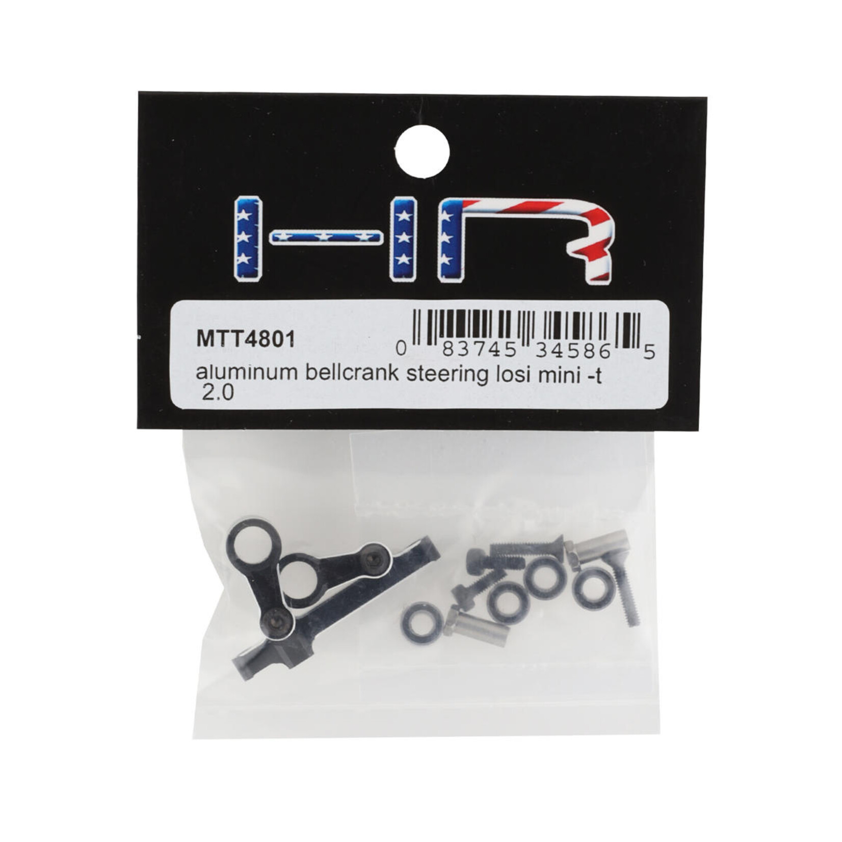 Hot Racing #MTT4801 Hot Racing Losi Mini-T 2.0/Mini-B Aluminum Steering Bellcrank (Black)