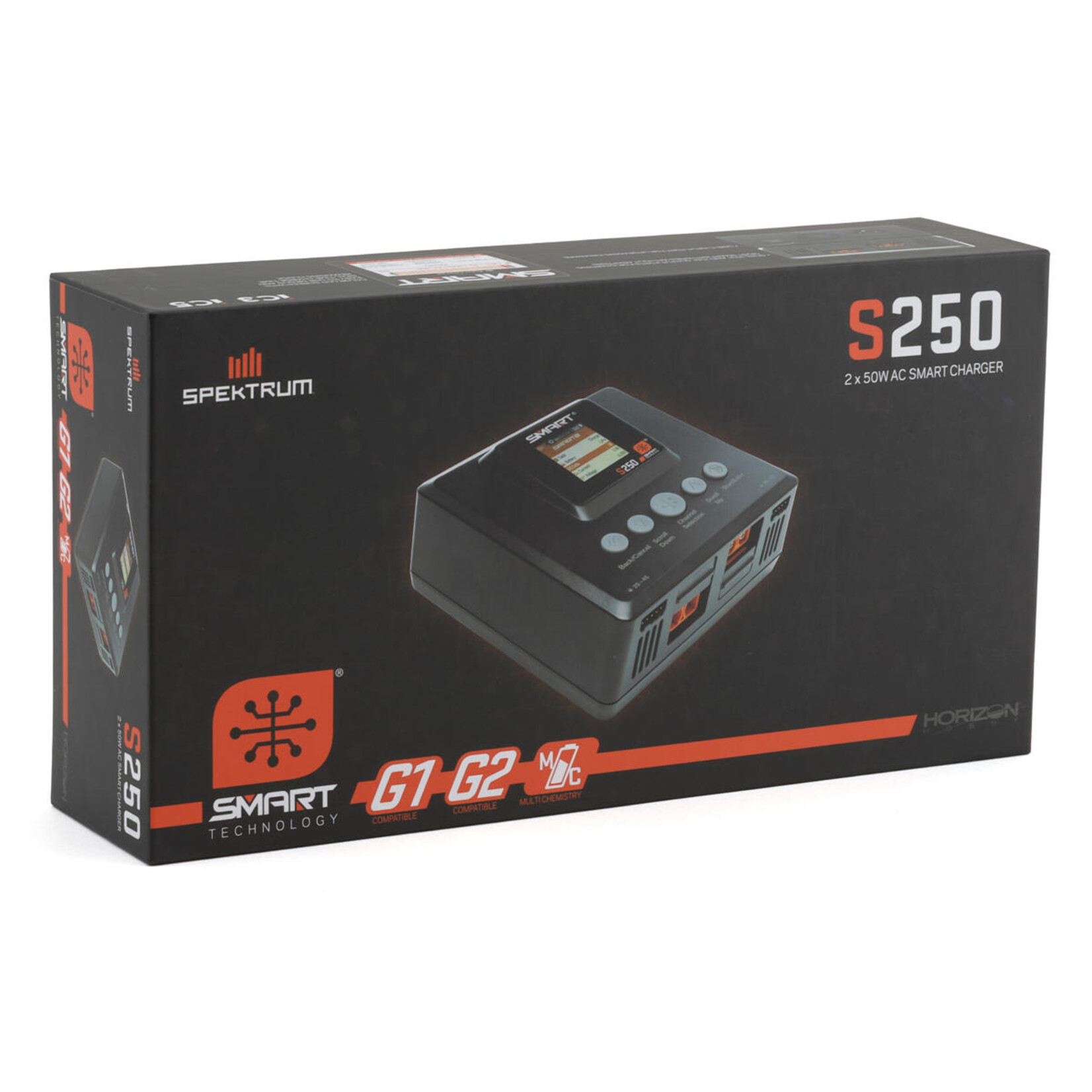 Spektrum #SPMXC2060 Spektrum RC S250 G2 AC Smart Charger (4S/8A/2x50W)