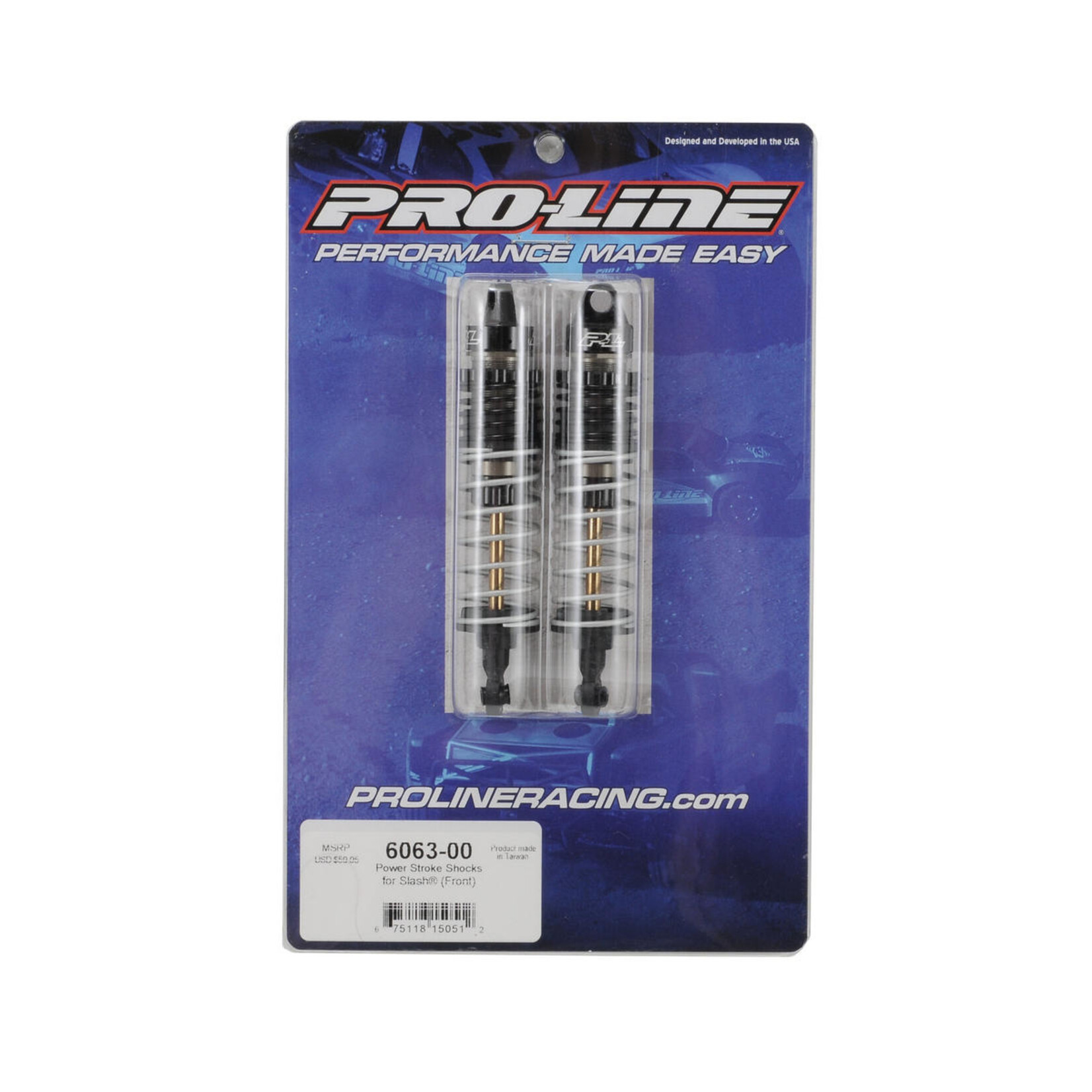 Pro-Line #6063-00 Pro-Line PowerStroke Front Shocks (2) (Slash)
