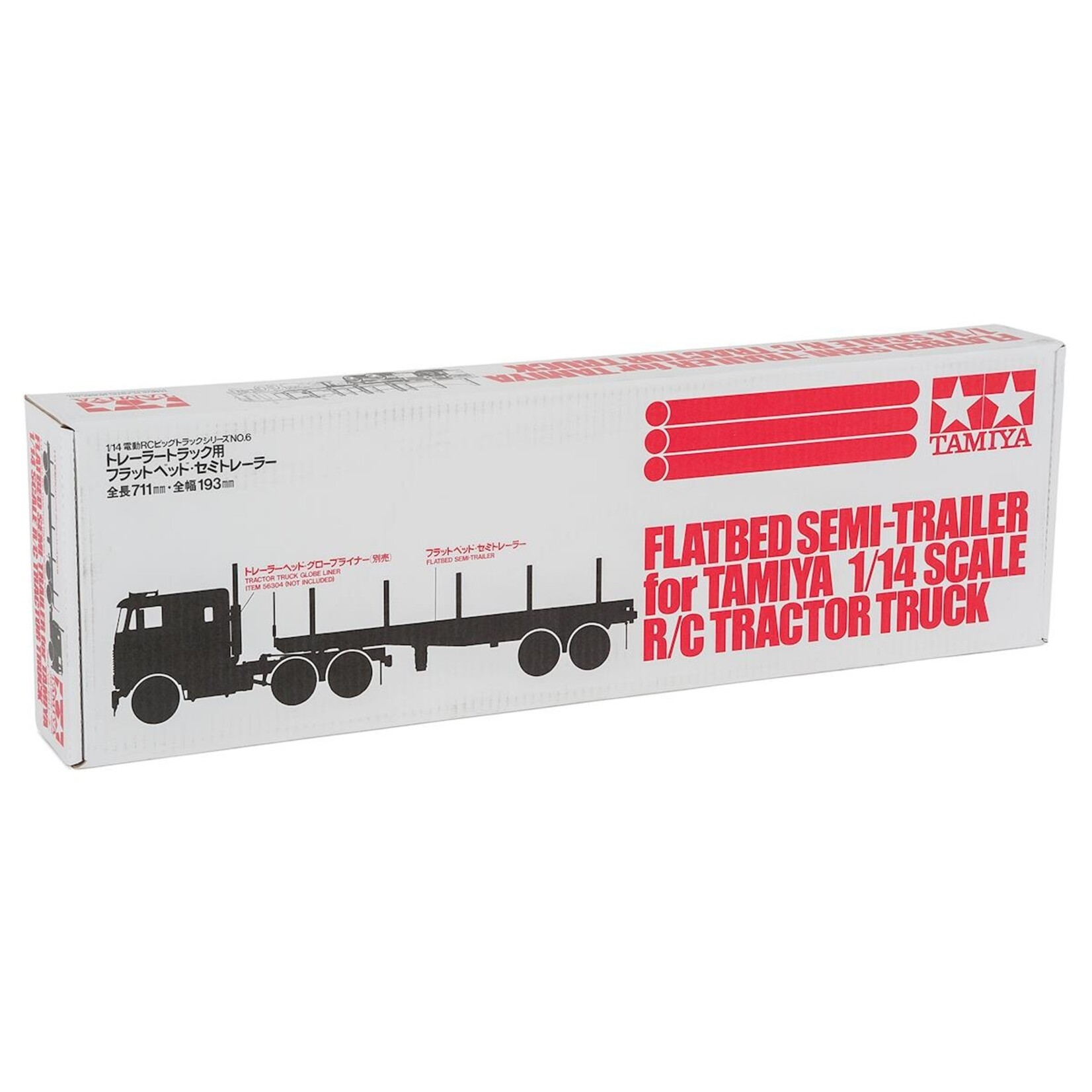 Tamiya #56306 Tamiya 1/14 Semi Truck Flatbed Trailer