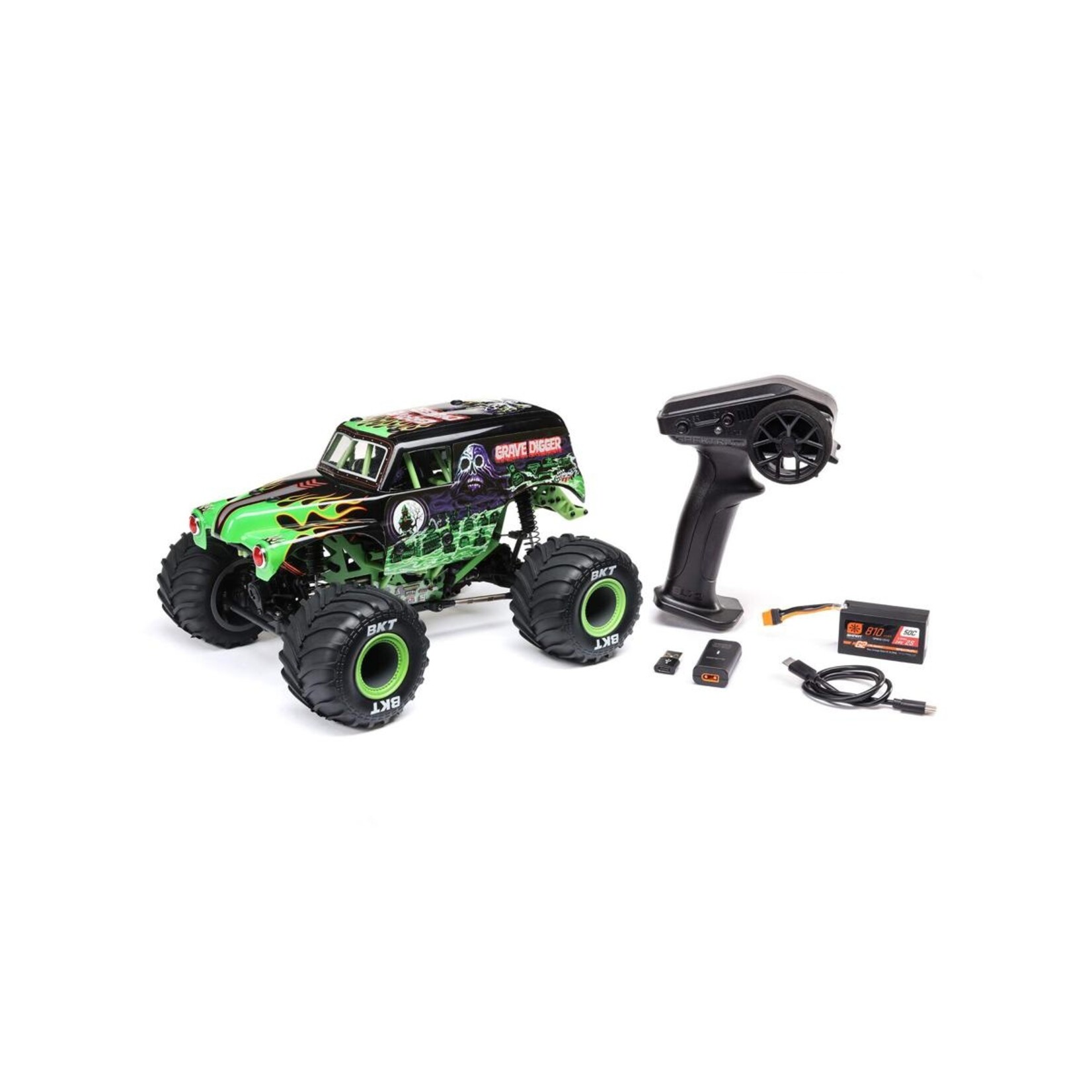 Losi Losi 1/18 Mini LMT 4X4 Brushed RTR Monster Truck (Grave Digger) w/SLT2 2.4GHz Radio, Battery & Charger #LOS01026T1