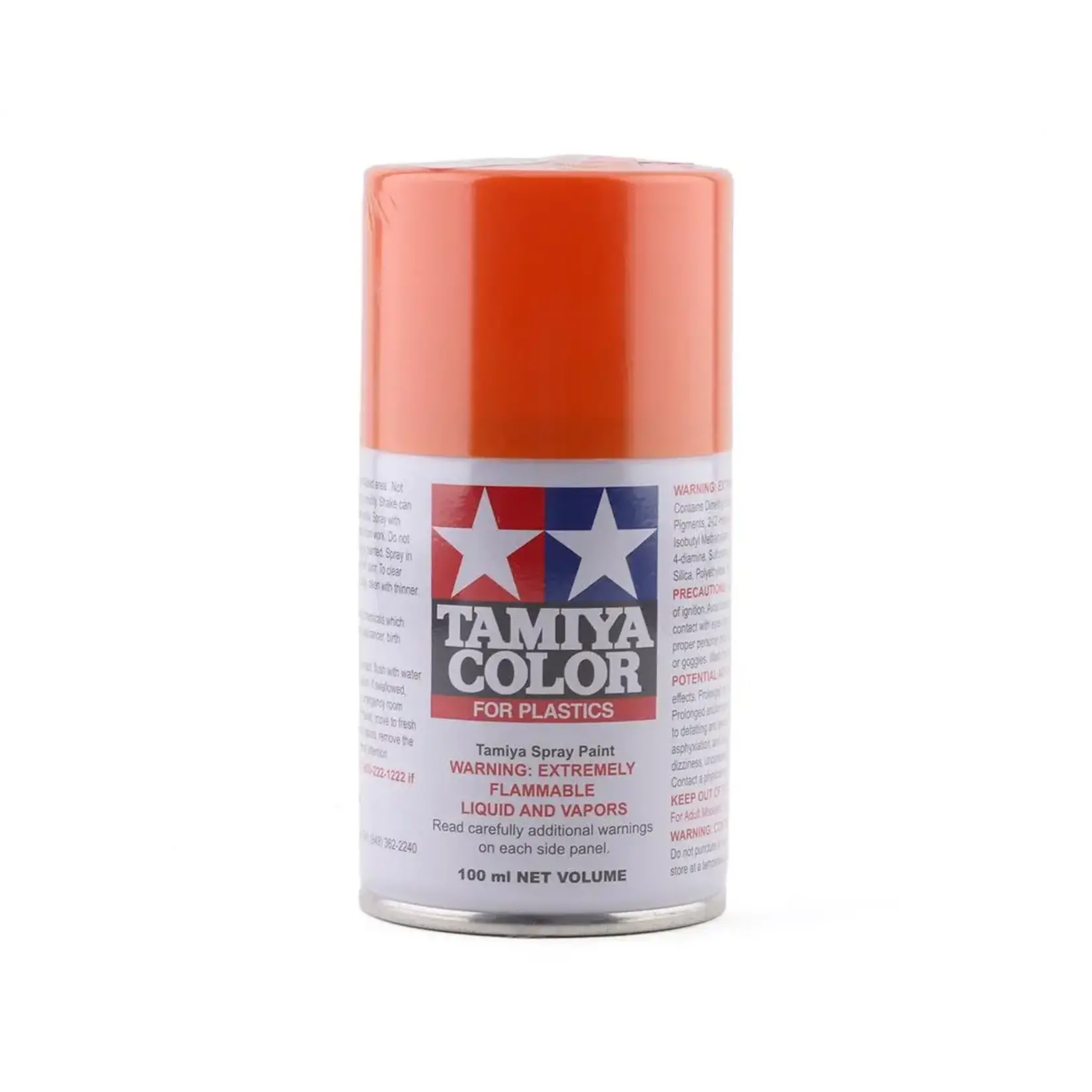 Tamiya #85098 Tamiya TS-98 Pure Orange Lacquer Spray Paint (100ml)