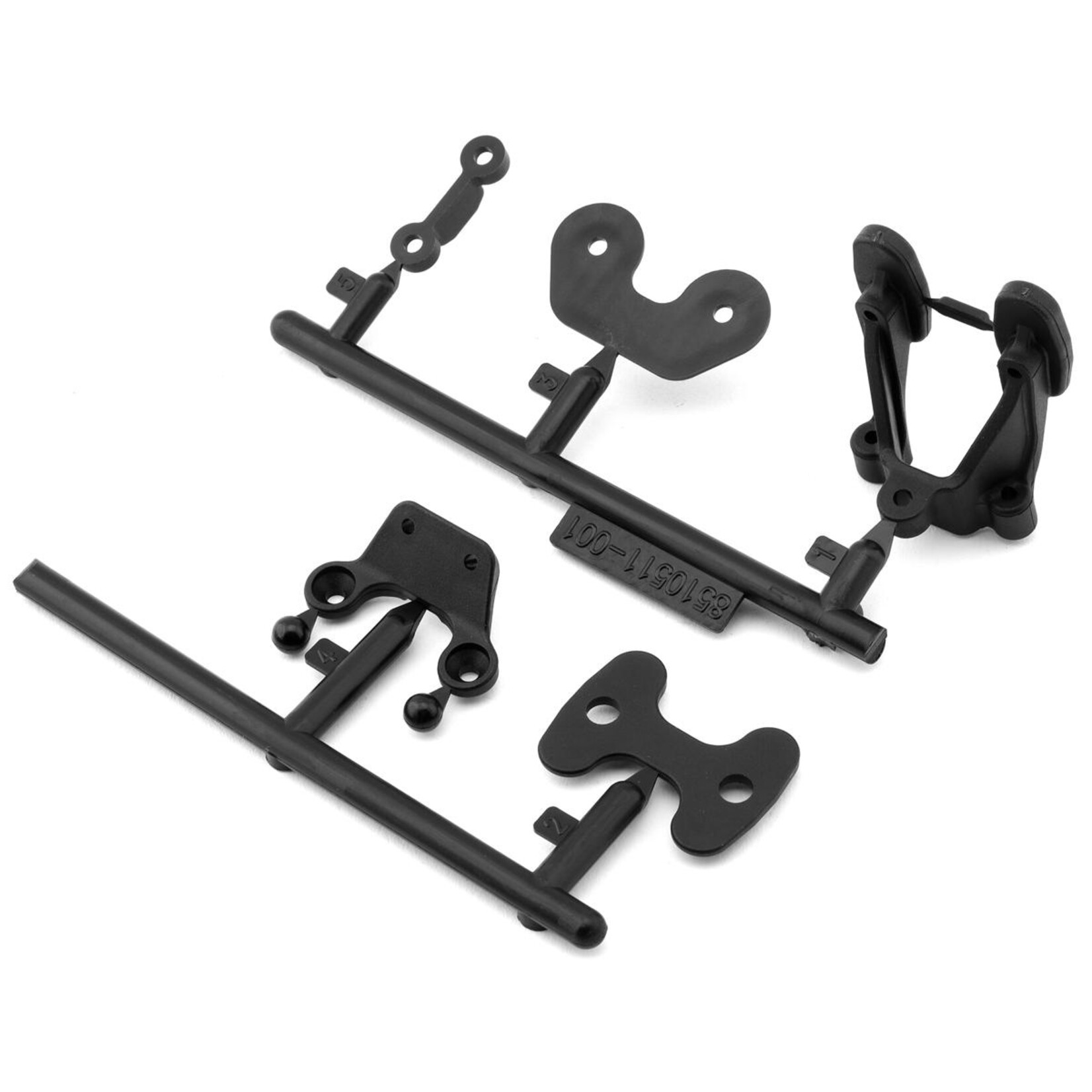 Team Associated #92417 Team Associated RC10B7 Rear Wing & Body Mounts Set