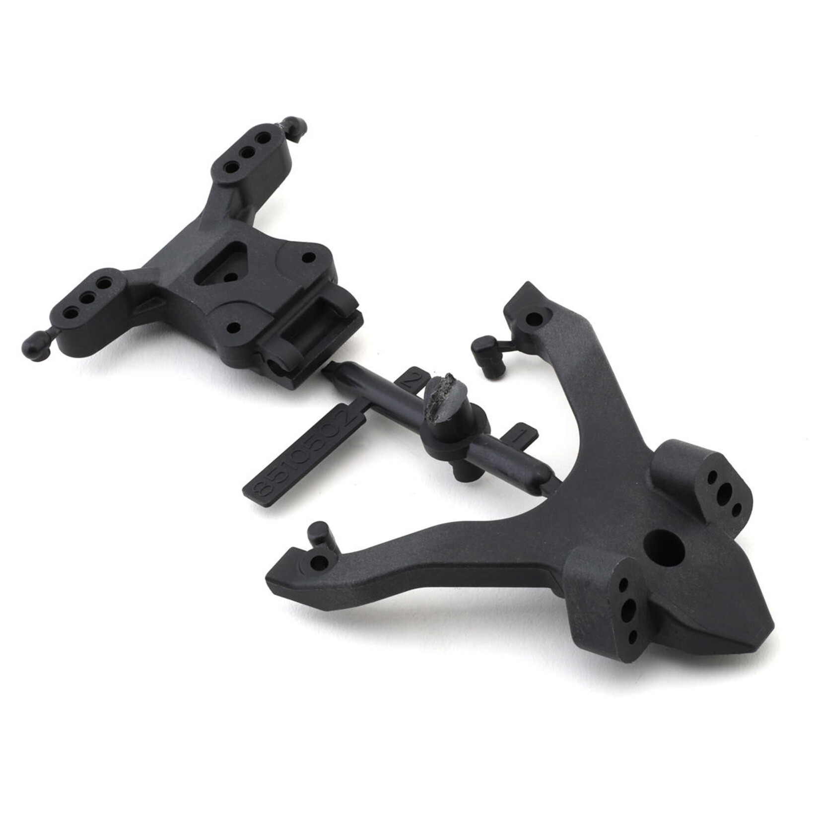 Factory Team #92404 Team Associated RC10B7 Factory Team Carbon Top Plate & Ballstud Mount Set