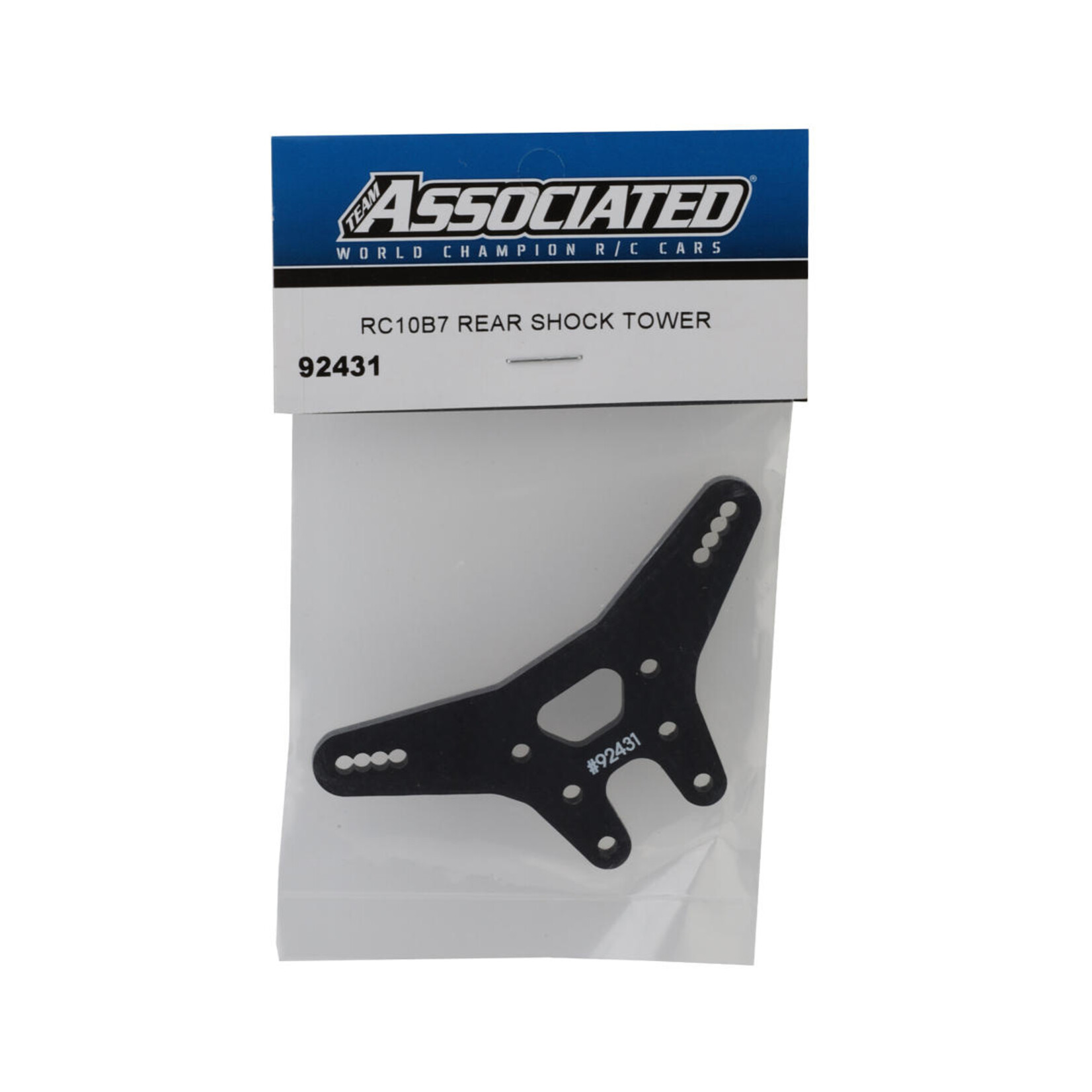 Team Associated #92431 Team Associated RC10B7 Carbon Fiber Rear Shock Tower