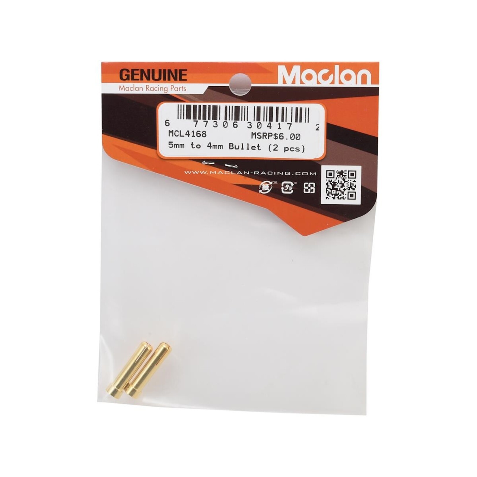 Maclan #MCL4168 Maclan Max Current 5mm to 4mm Bullet Reducer (2)