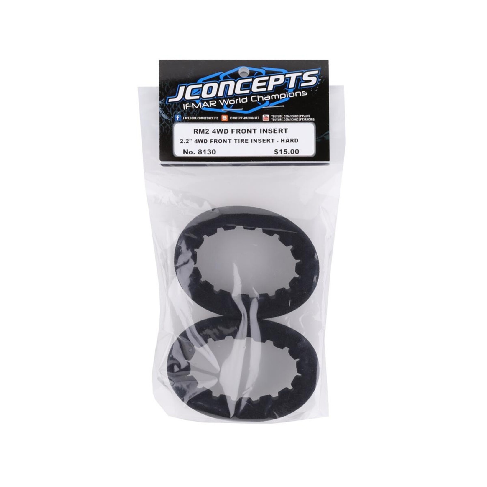 JConcepts #8130 JConcepts RM2 4WD 2.2" Front Buggy Hard Inserts (2)