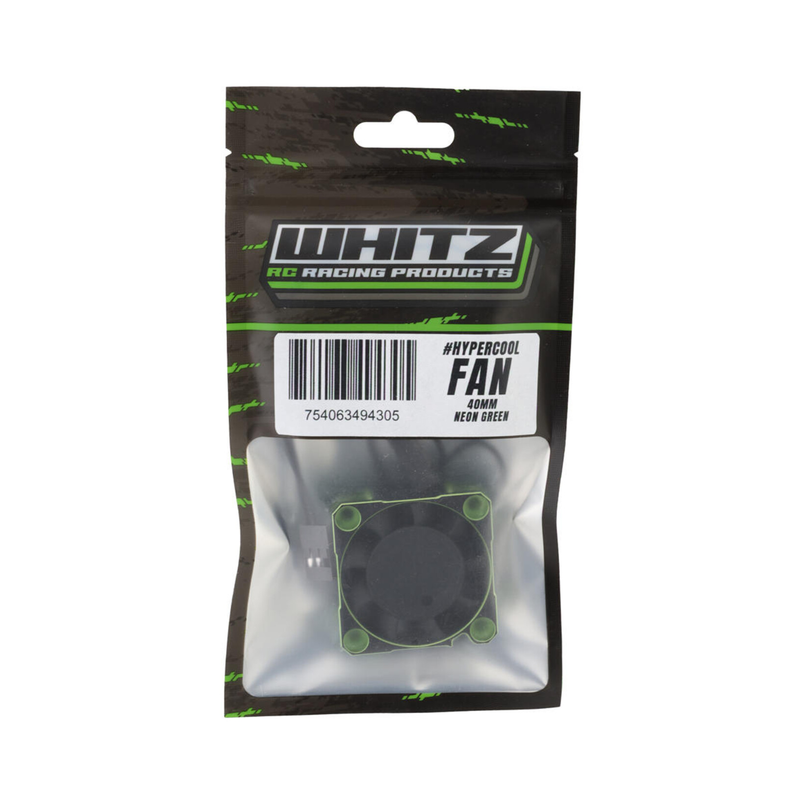 Whitz Racing Products Whitz Racing Products 40mm HyperCool Aluminum Motor Cooling Fan (Neon Green) #WRP-HC-GRN40
