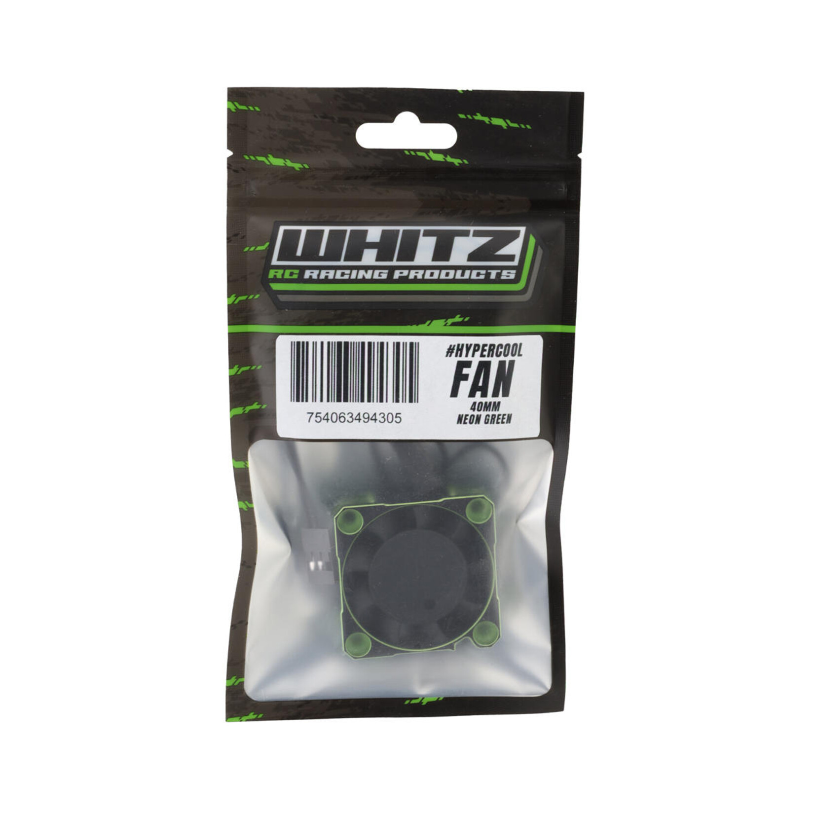 Whitz Racing Products #WRP-HC-GRN40 Whitz Racing Products 40mm HyperCool Aluminum Motor Cooling Fan (Neon Green)