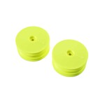 TLR Team Losi Racing 22X-4 12mm Hex 4WD Front Buggy Wheels (2) (Yellow) #TLR43021