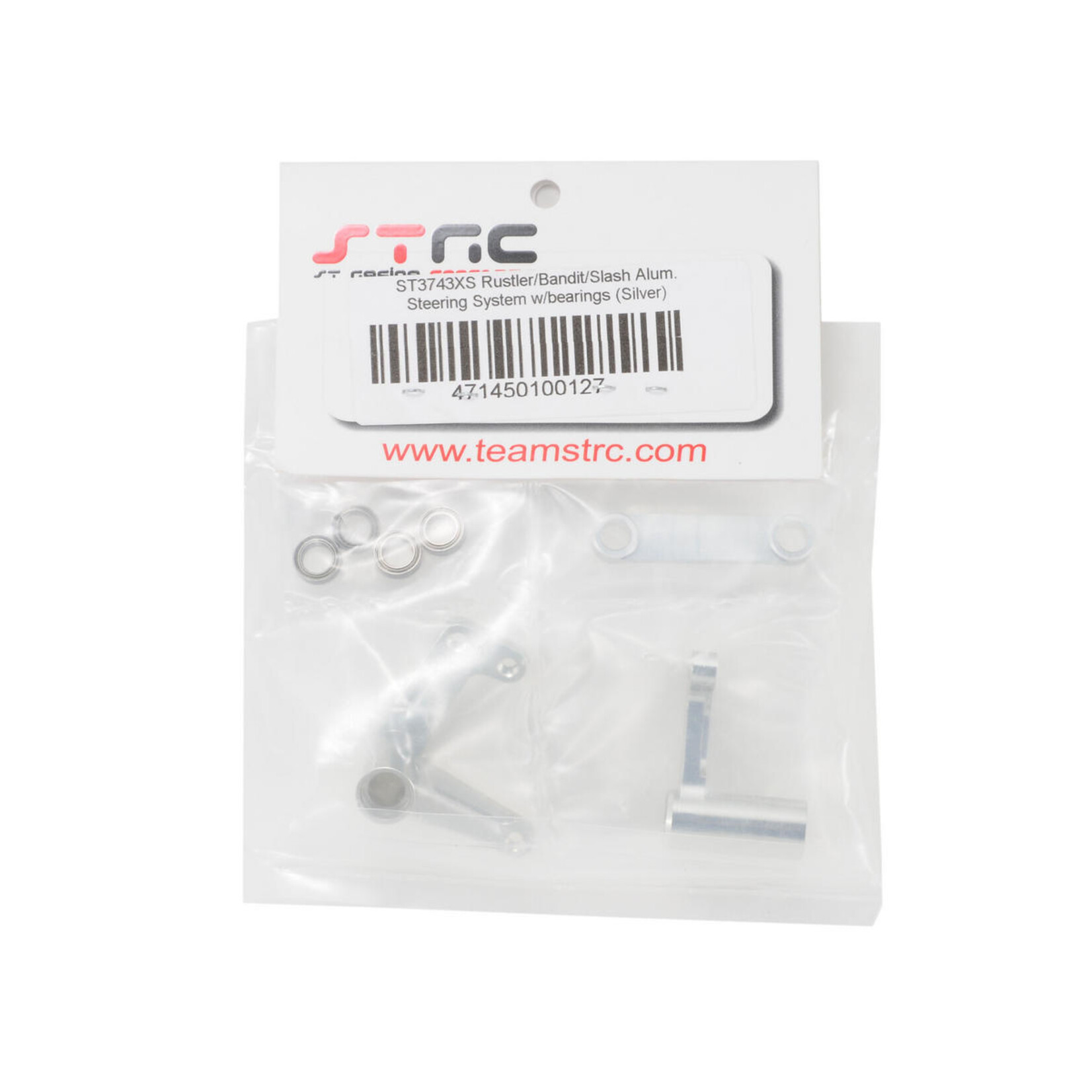 ST Racing Concepts #ST3743XS ST Racing Concepts Aluminum Steering Bellcrank Set (w/bearings) (Silver)