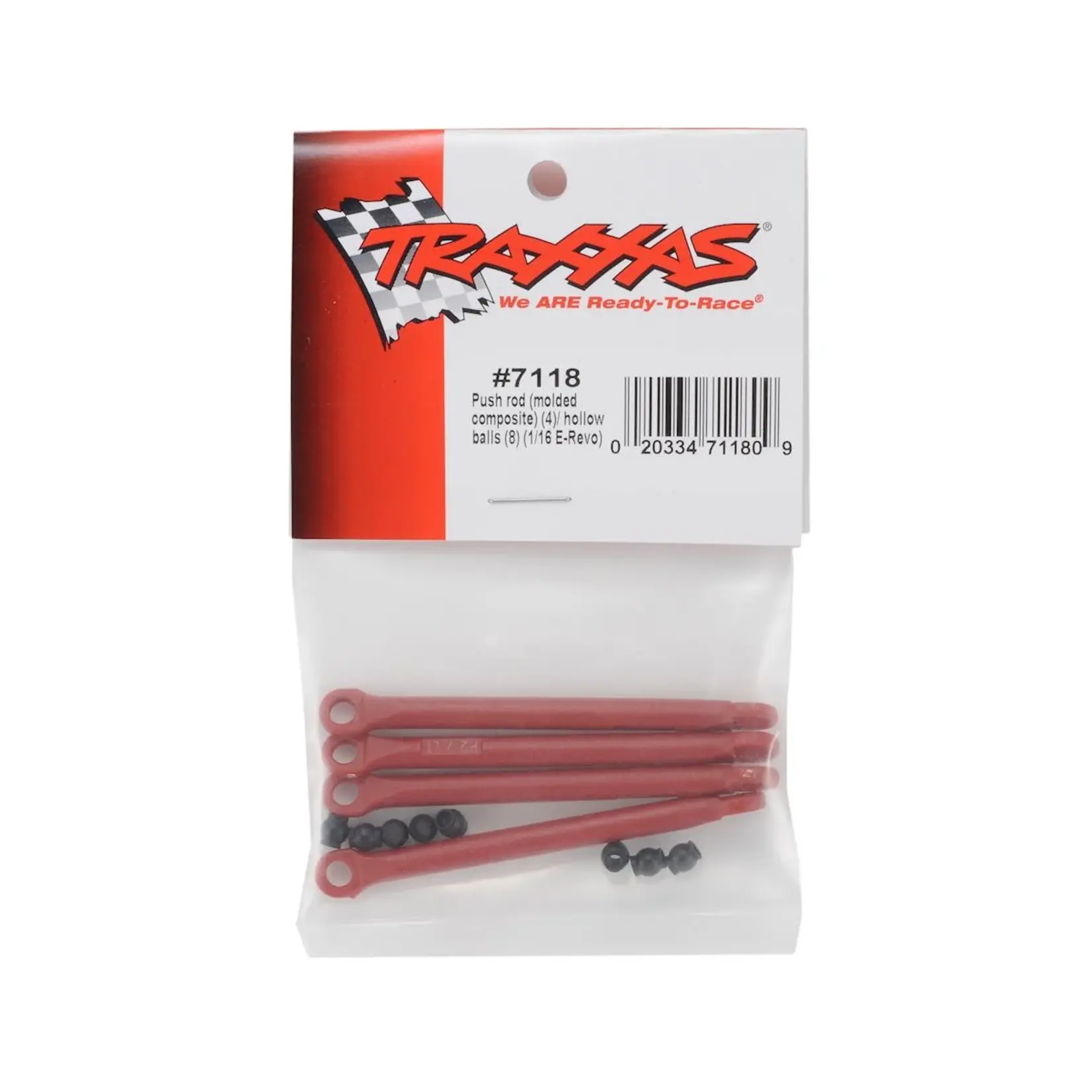 Traxxas Traxxas Molded Composite Push Rod Set (4) #7118