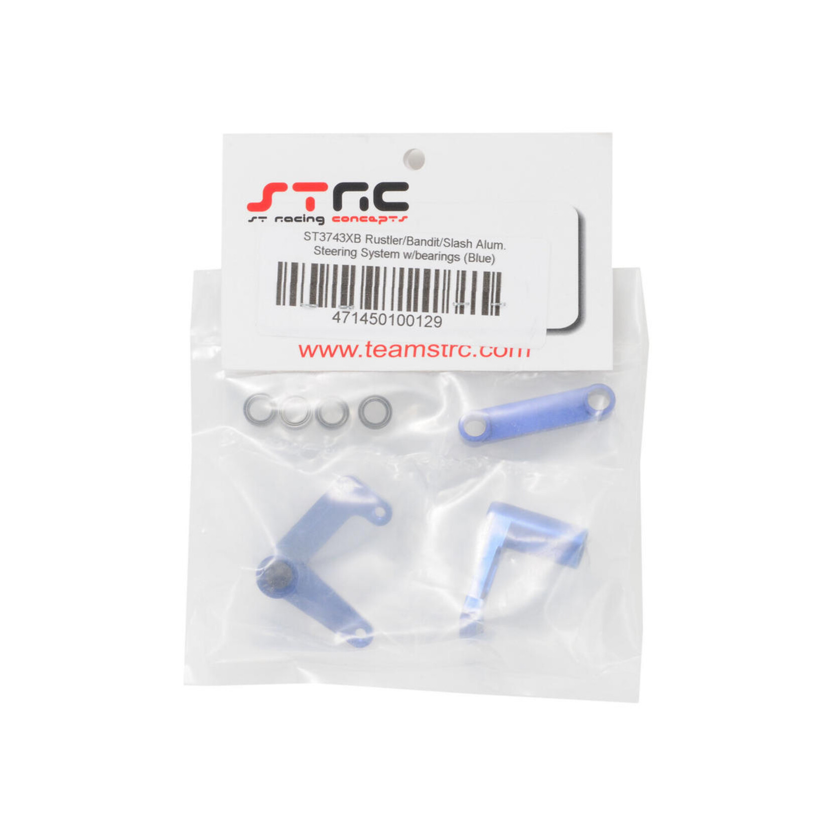 ST Racing Concepts #ST3743XB ST Racing Concepts Aluminum Steering Bellcrank Set (w/bearings) (Blue)