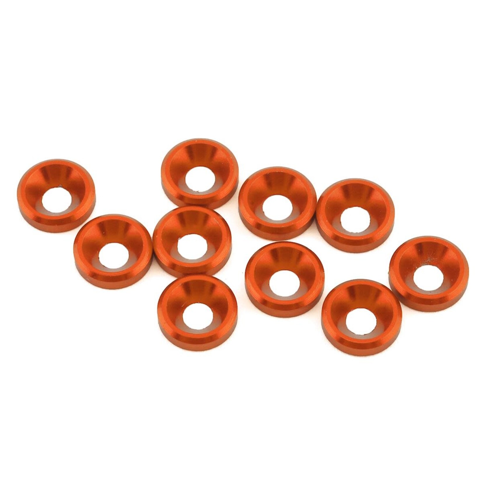 1UP Racing #80359 1UP Racing 3mm Countersunk Washers (Orange) (10)