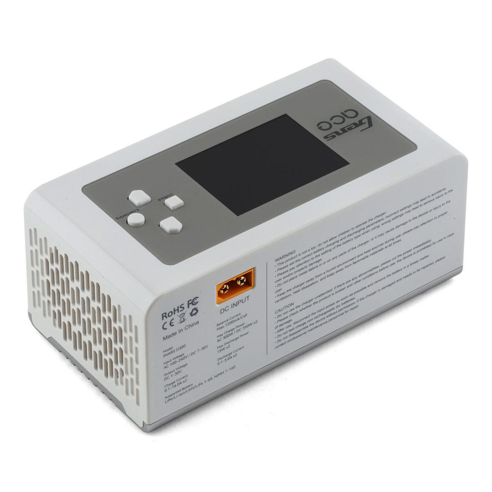 Gens Ace #GEA300WD300-UW Gens Ace Imars D300 G-Tech Smart Dual AC/DC Charger (6S/16A) (White) (AC-300W) (DC-350W x2)
