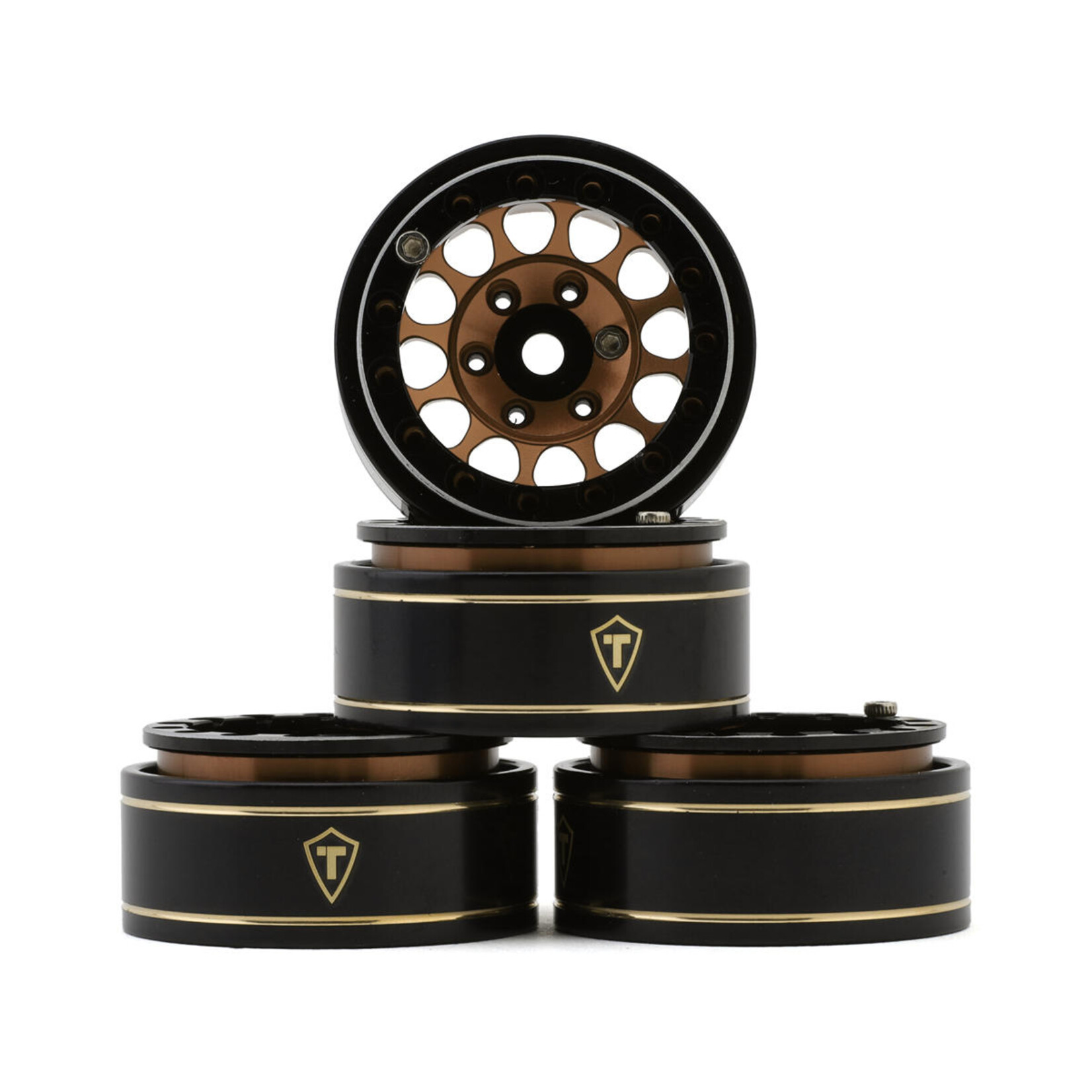Treal Treal Hobby Type I 1.0" Classic 12-Spoke Beadlock Wheels (Bronze) (4) (27.2g) #X003ZQK1VZ