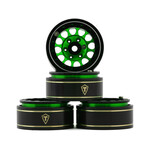 Treal Treal Hobby Type I 1.0" Classic 12-Spoke Beadlock Wheels (Green) (4) (27.2g) #X003Z3T3X5