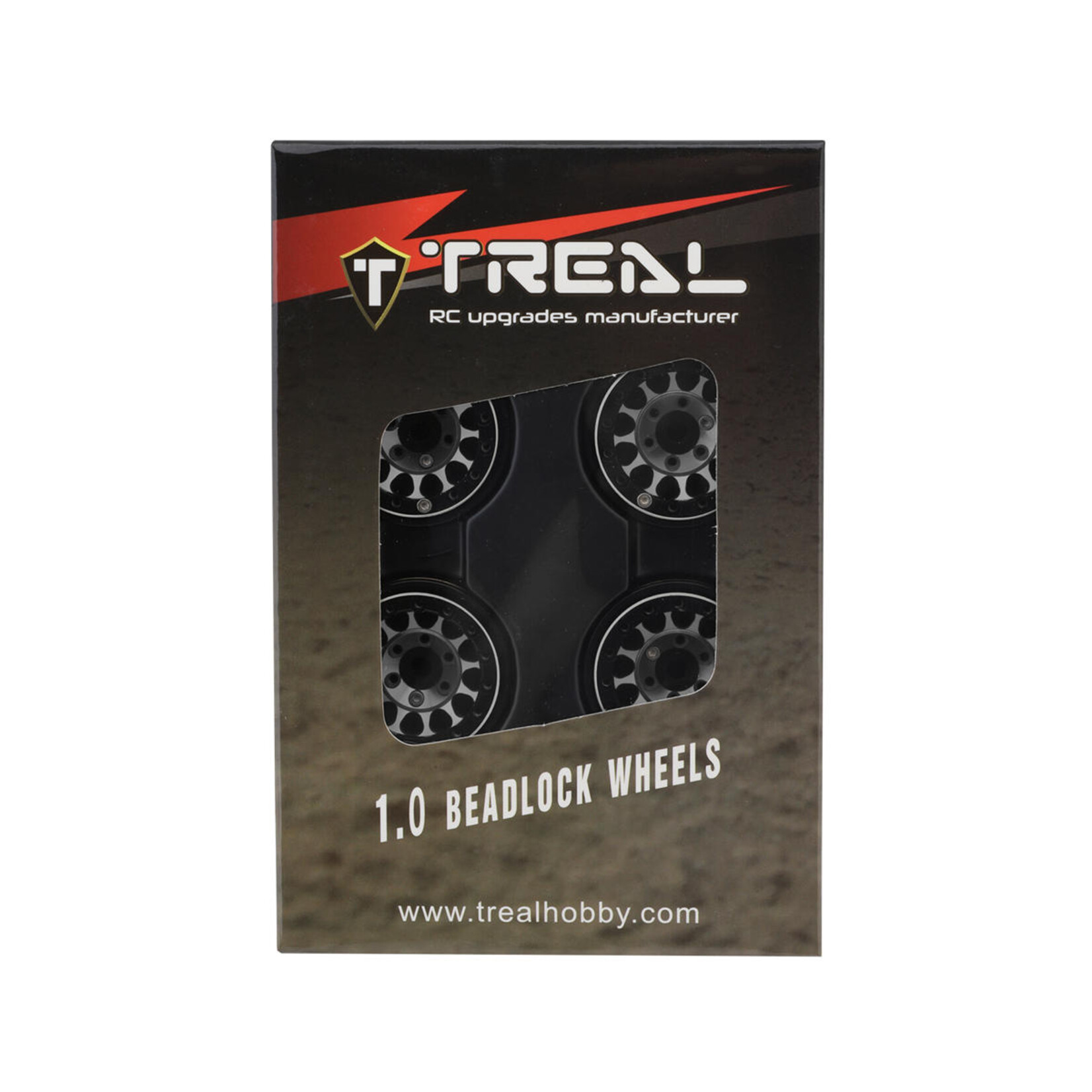 Treal Treal Hobby Type I 1.0" Classic 12-Spoke Beadlock Wheels (Grey) (4) (27.2g) #X0042BYMNF