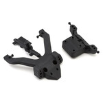Factory Team Team Associated RC10B6.4 Factory Team Angled Top Plate & Ballstud Mount (Carbon) (RC10SC6.4/RC10T6.4) #71183