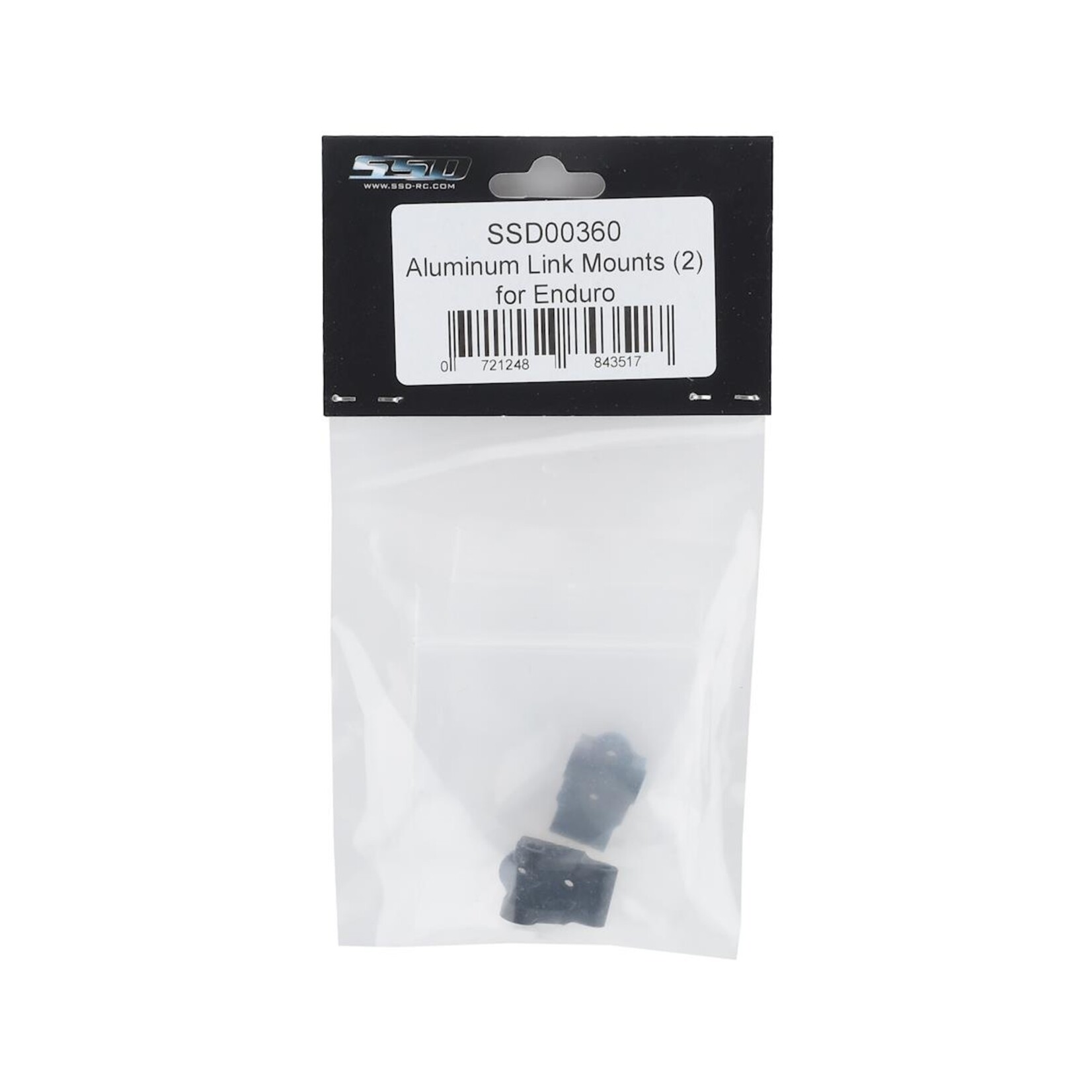 SSD RC #SSD00360 SSD RC Element Enduro Aluminum Link Mounts (Black)