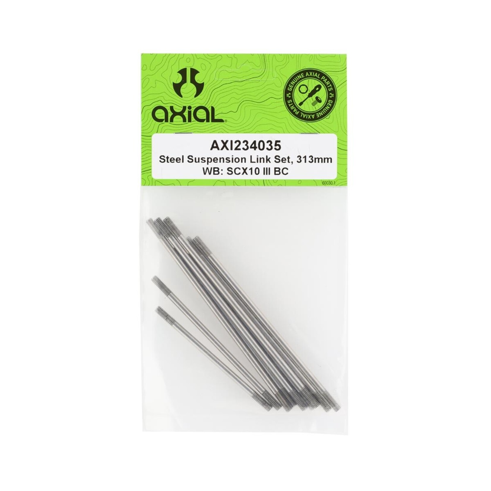 Axial #AXI234035 Axial SCX10 III Base Camp 313mm Steel Suspension Link Set